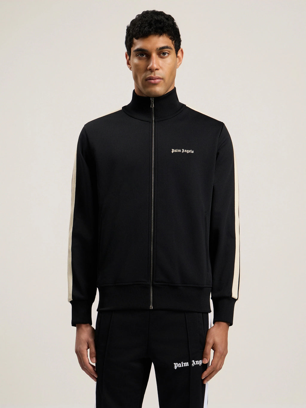CLASSIC LOGO TRACK JACKET BLACK - OFF WH