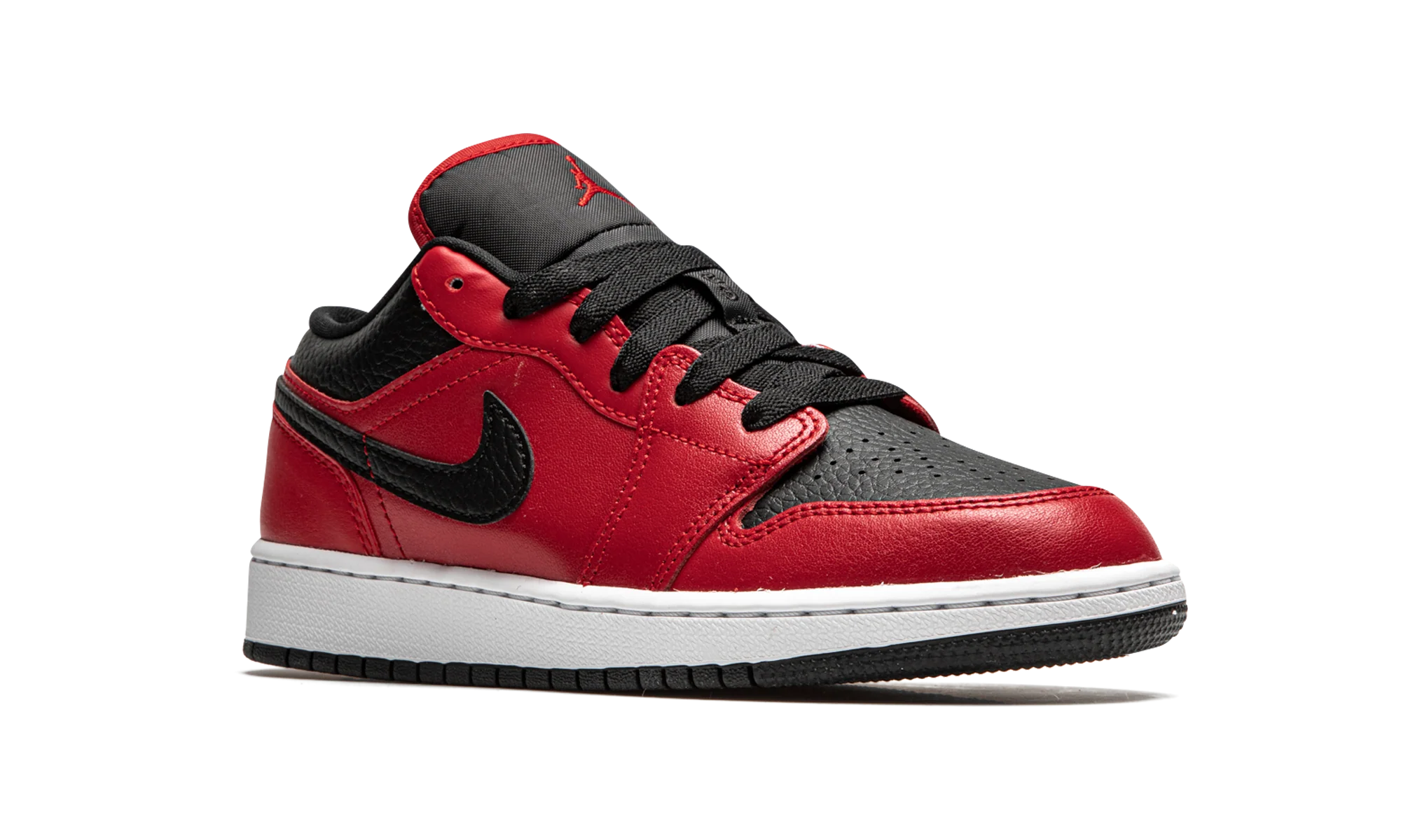 Air Jordan 1 Low GS "Black Pebbled" 553560 605