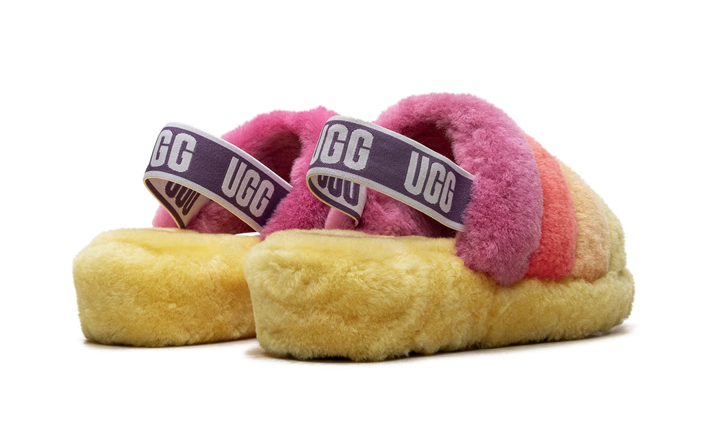 Fluff Yeah Slide WMNS "Rainbow Yellow" 1097169 PRYW