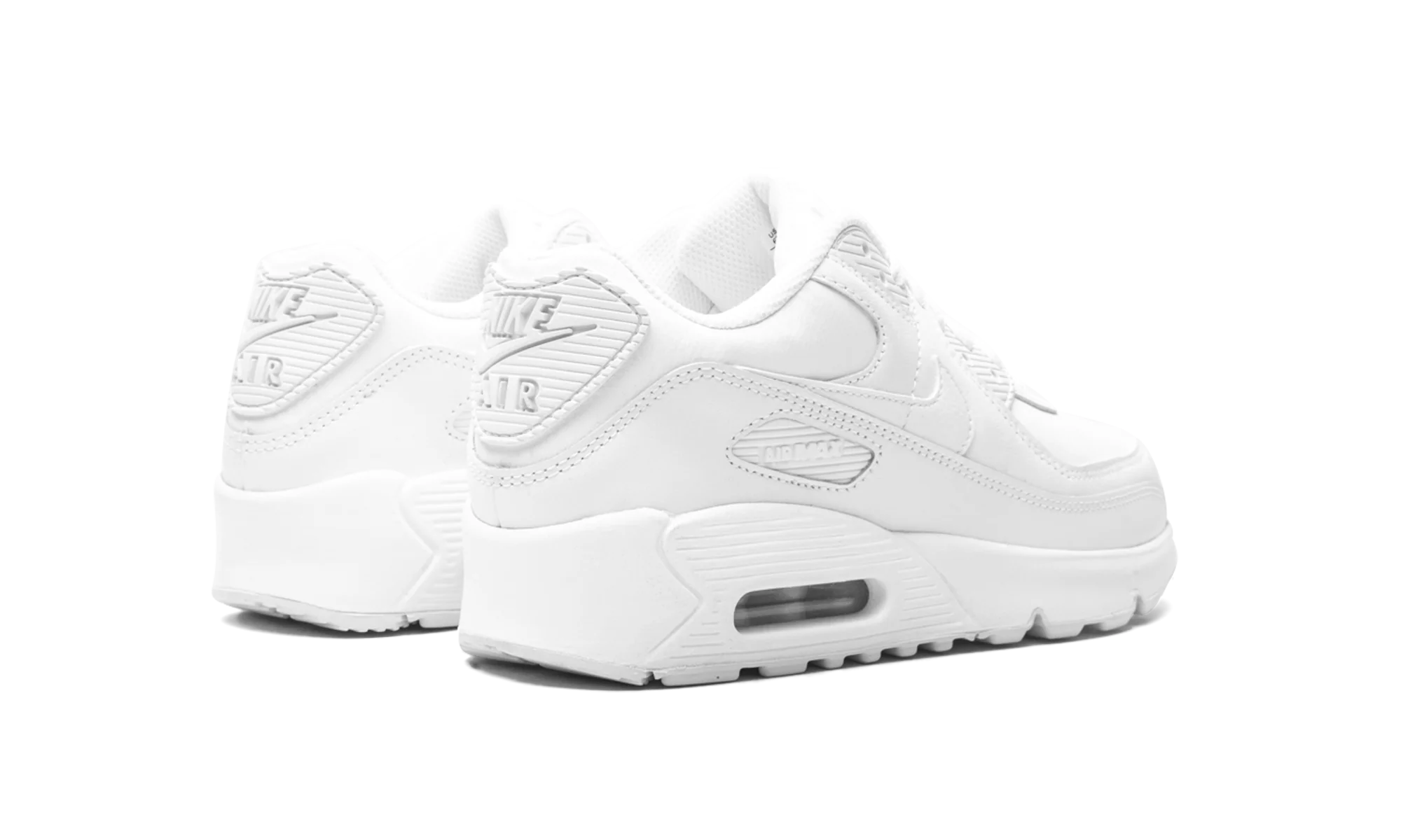 Air Max 90 Leather GS Triple "Triple White" CD6864 100