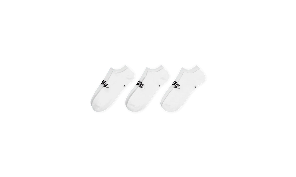 Everyday Essential No-Show Socks (3 Pairs) "White" DX5075 100
