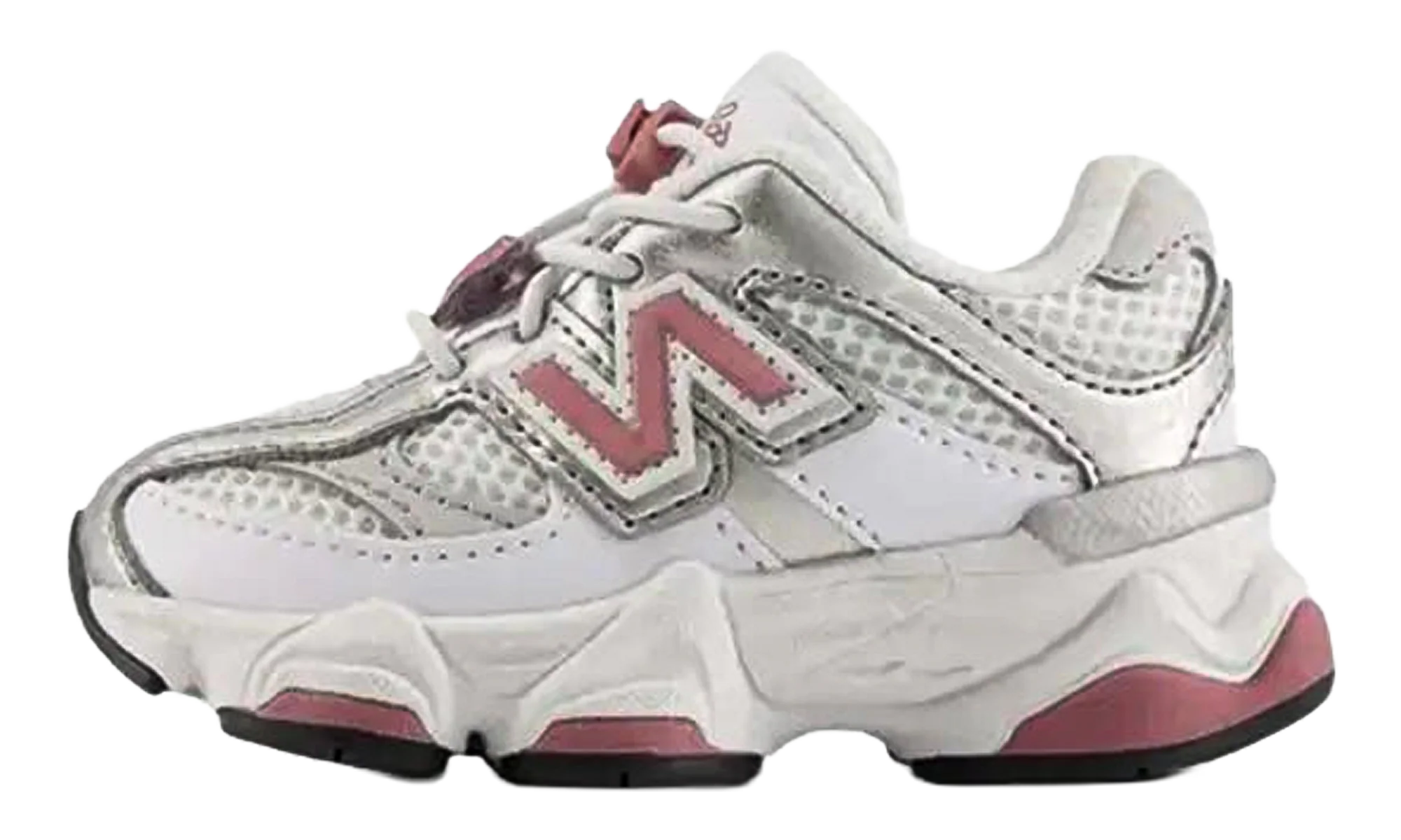 9060 Bungee Lace TD "White Rosewood Silver" I90606HV