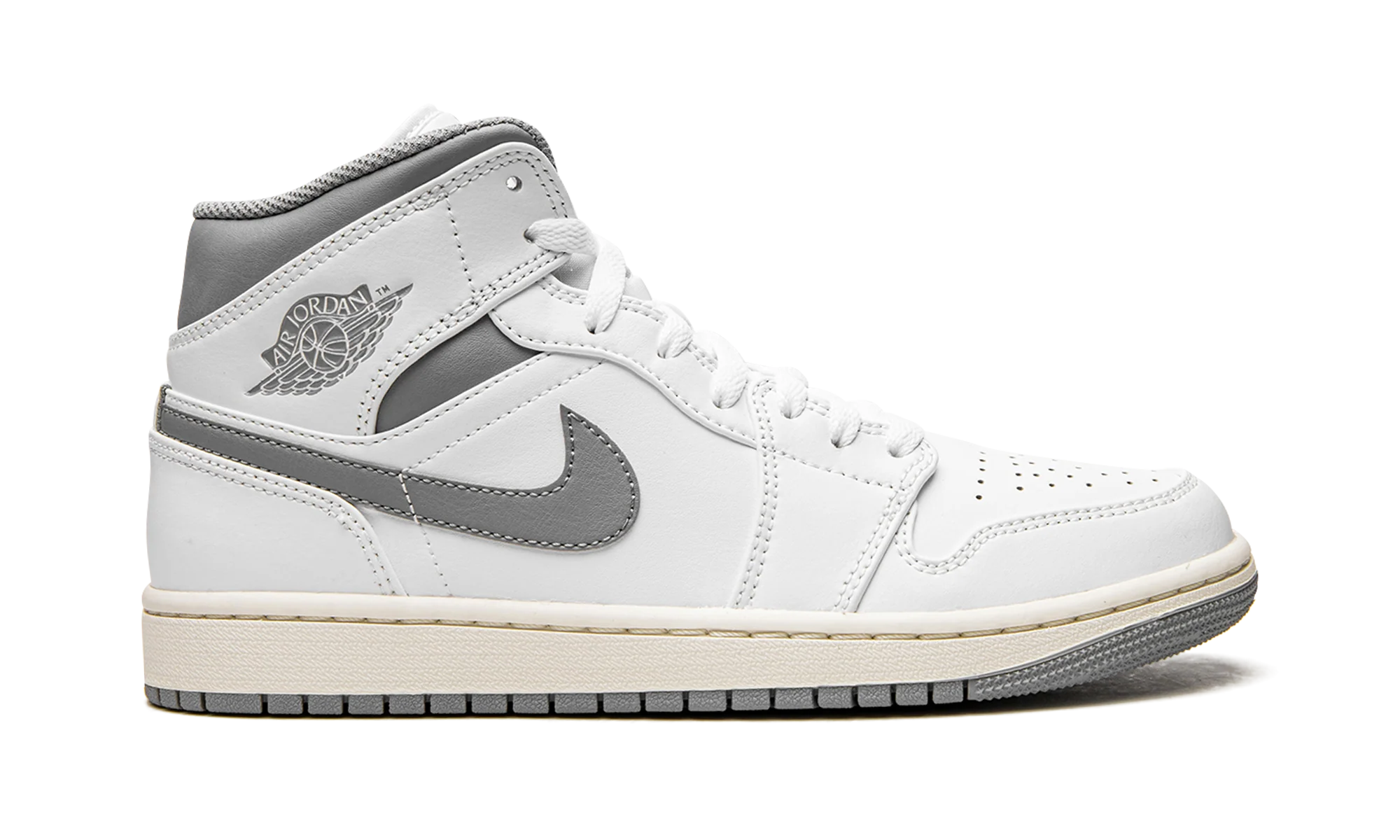 Air Jordan 1 Mid "White / Stealth Grey" 554724 135