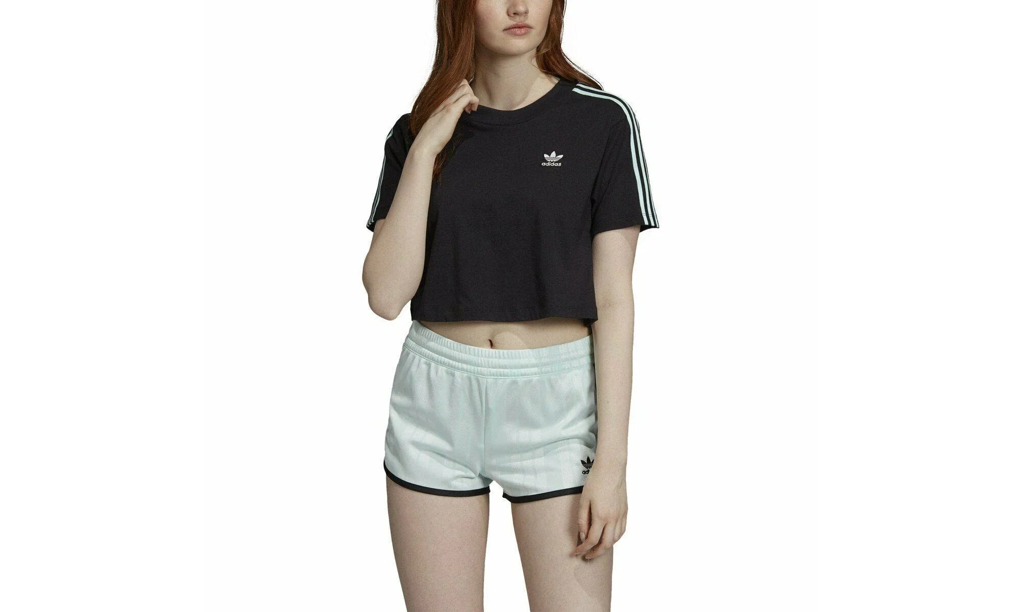 3-Stripes Cropped Tee WMNS "Black" DV0112