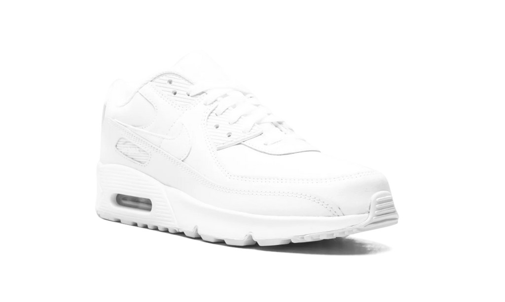 Air Max 90 Leather GS Triple "Triple White" CD6864 100