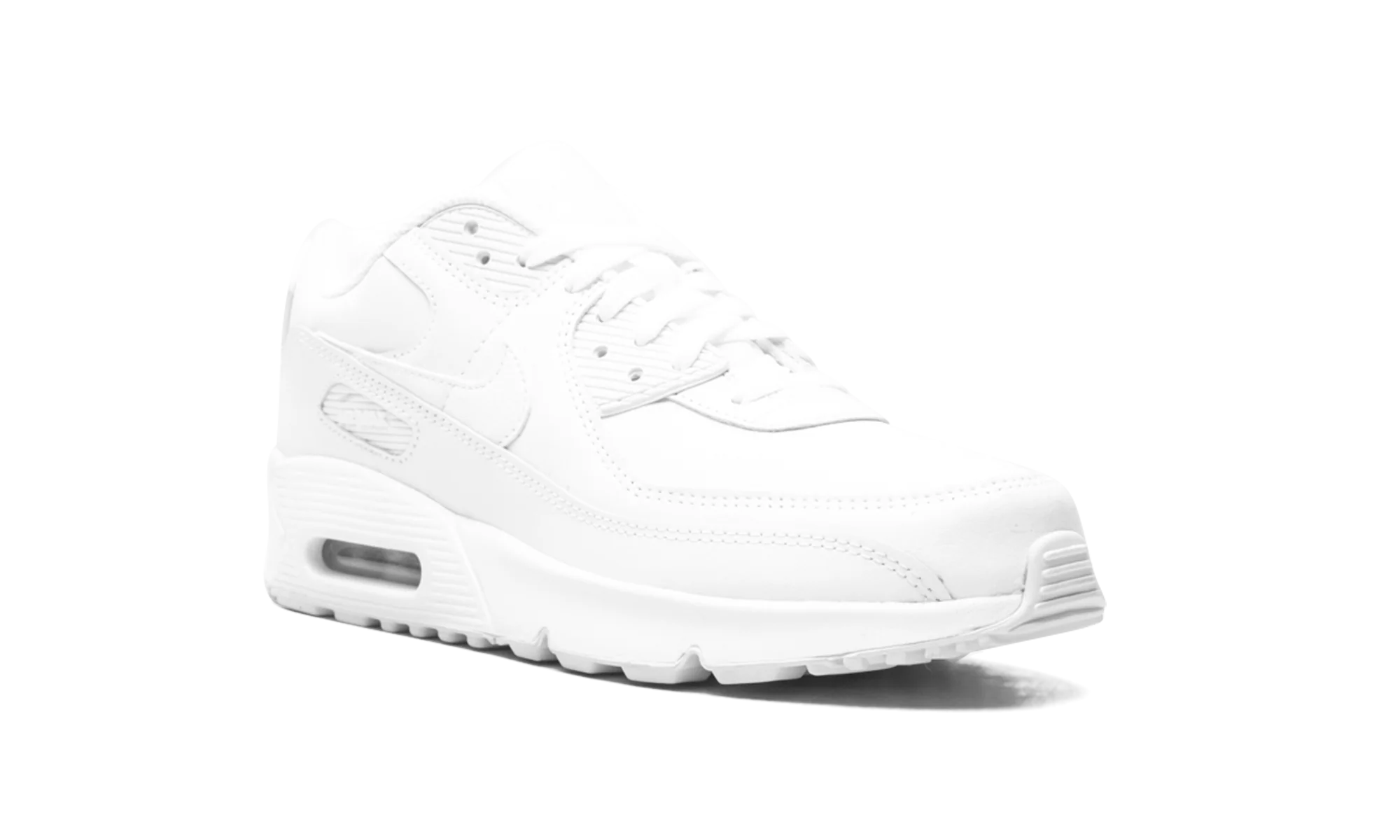 Air Max 90 Leather GS Triple "Triple White" CD6864 100