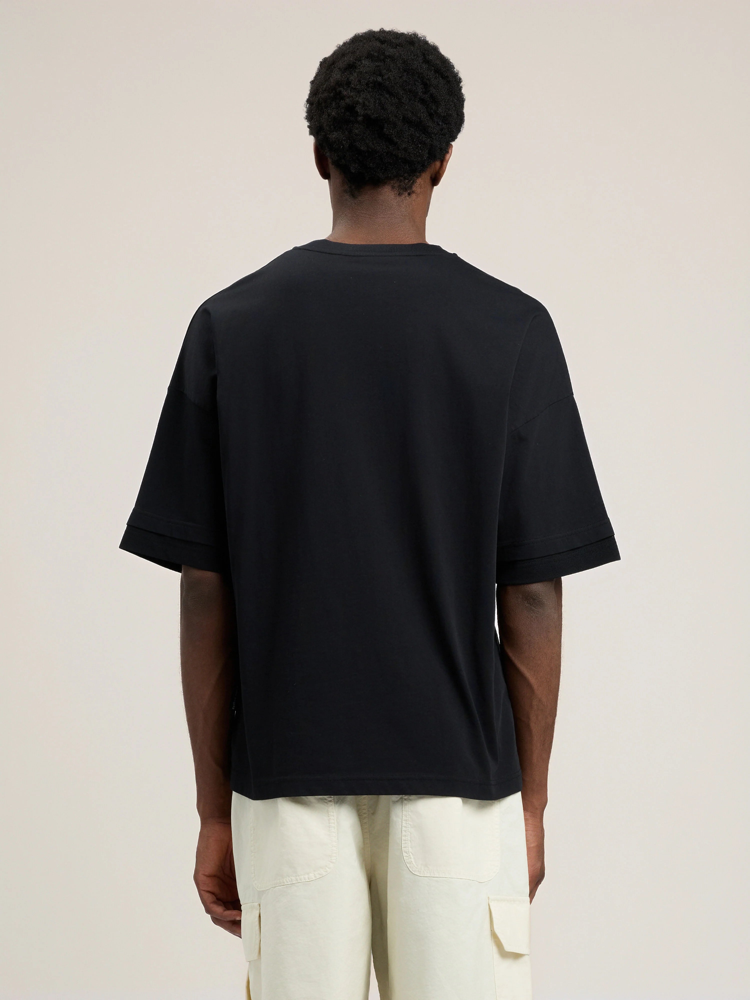 Curved Logo Loose Double T-Shirt