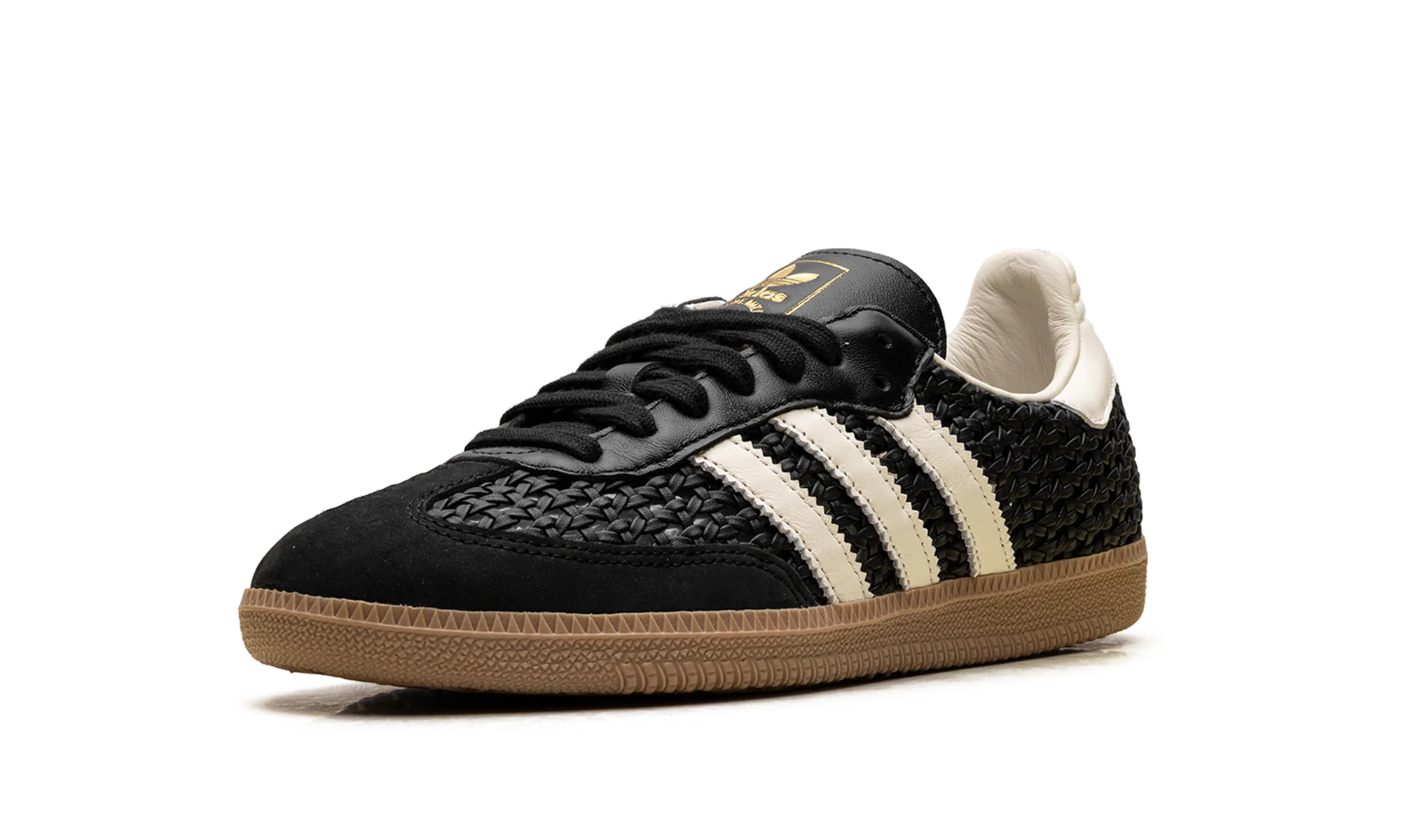 Samba OG WMNS "Basketweave Black Cream White" HQ9282