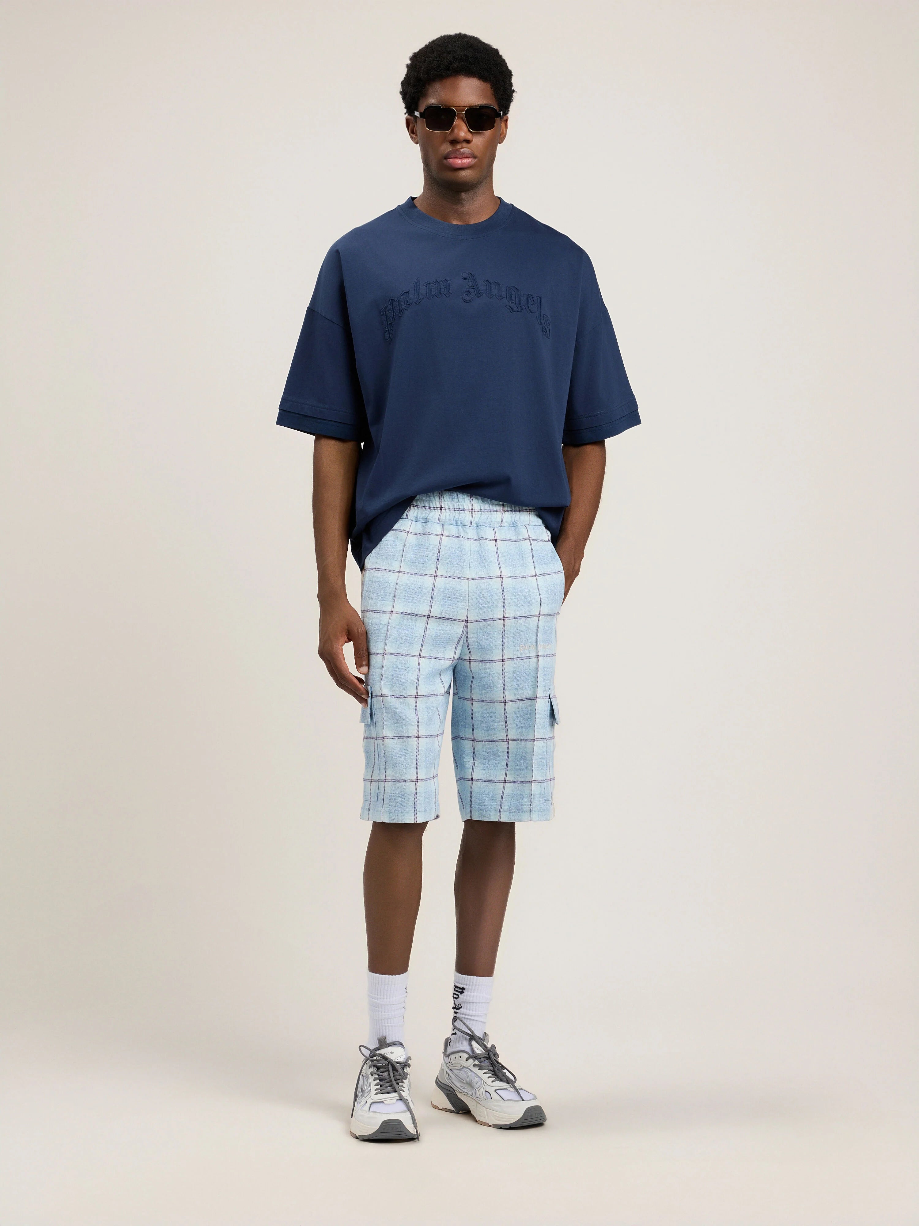 Curved Logo Loose Double T-Shirt