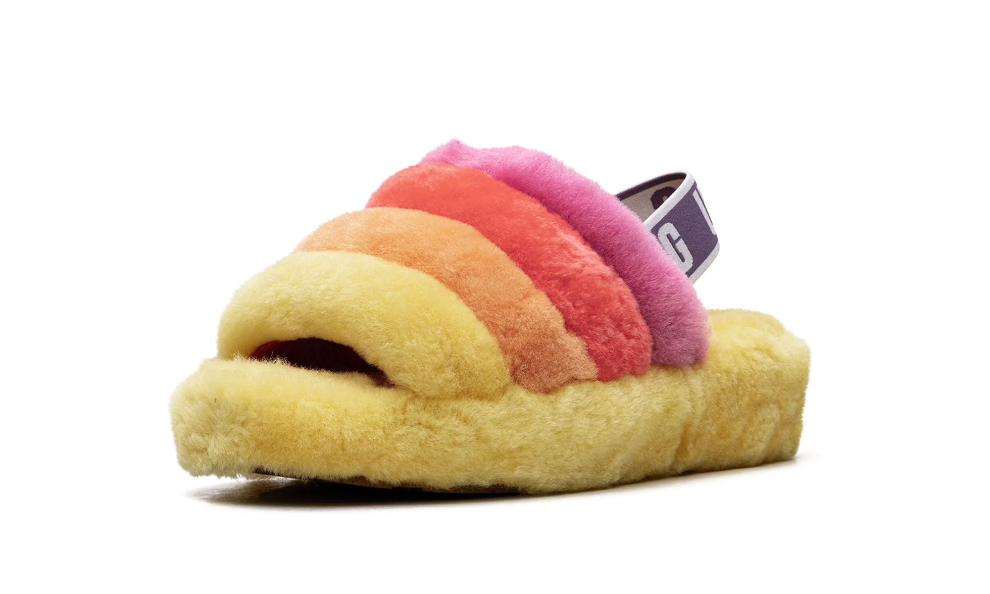 Fluff Yeah Slide WMNS "Rainbow Yellow" 1097169 PRYW