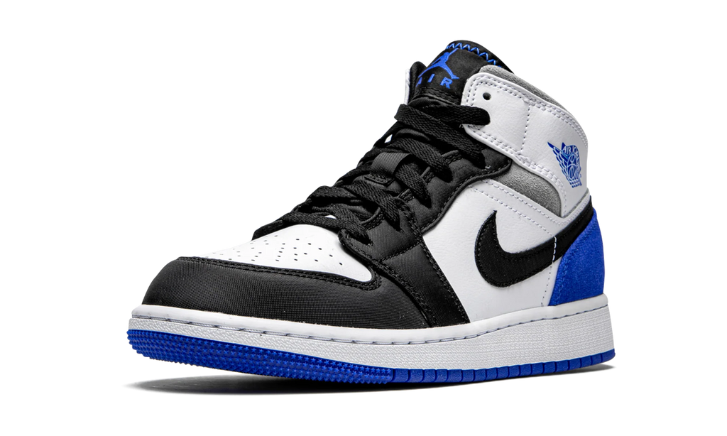 Air Jordan 1 Mid GS "Royal White" BQ6931 102