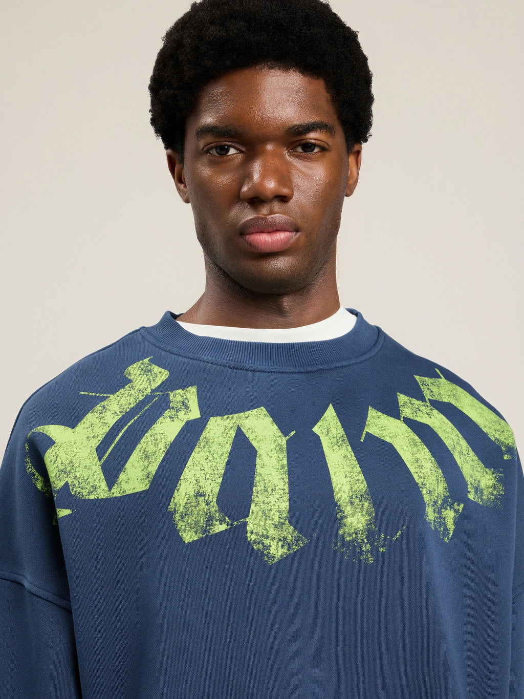 Big Neck Logo Loose Sweatshirt