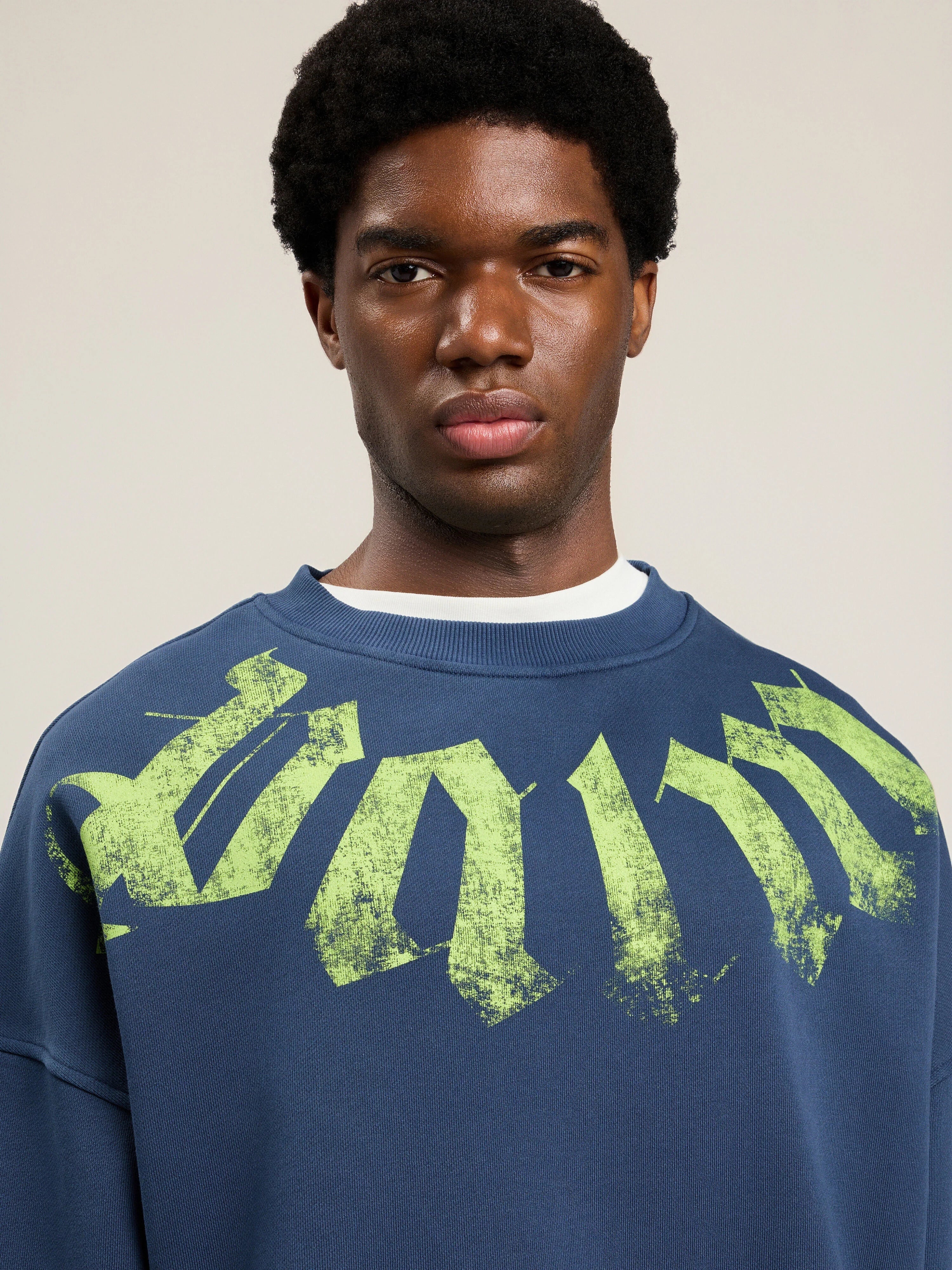 Big Neck Logo Loose Sweatshirt