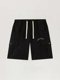 Curved Logo Loose Cargo Shorts