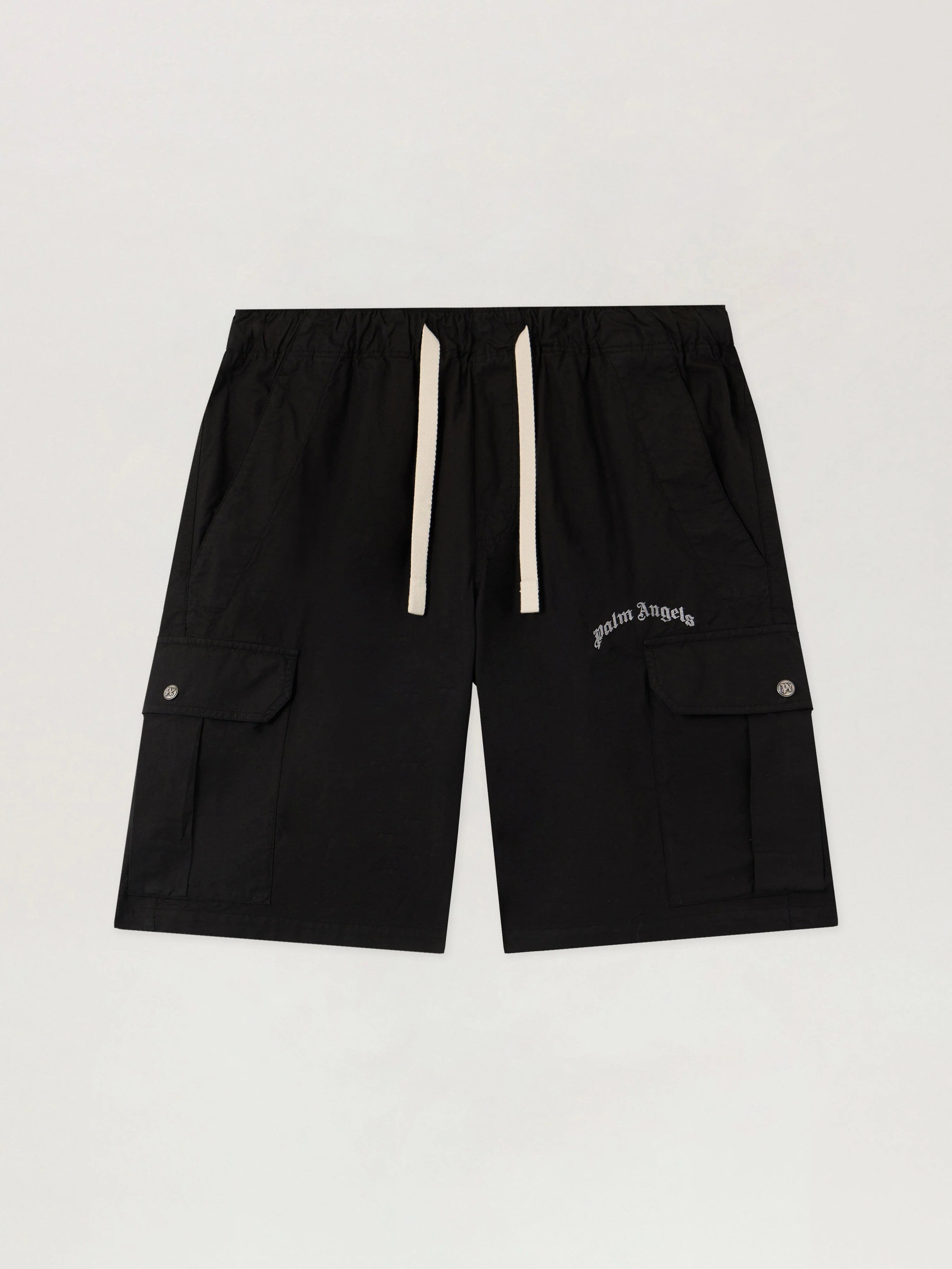 Curved Logo Loose Cargo Shorts