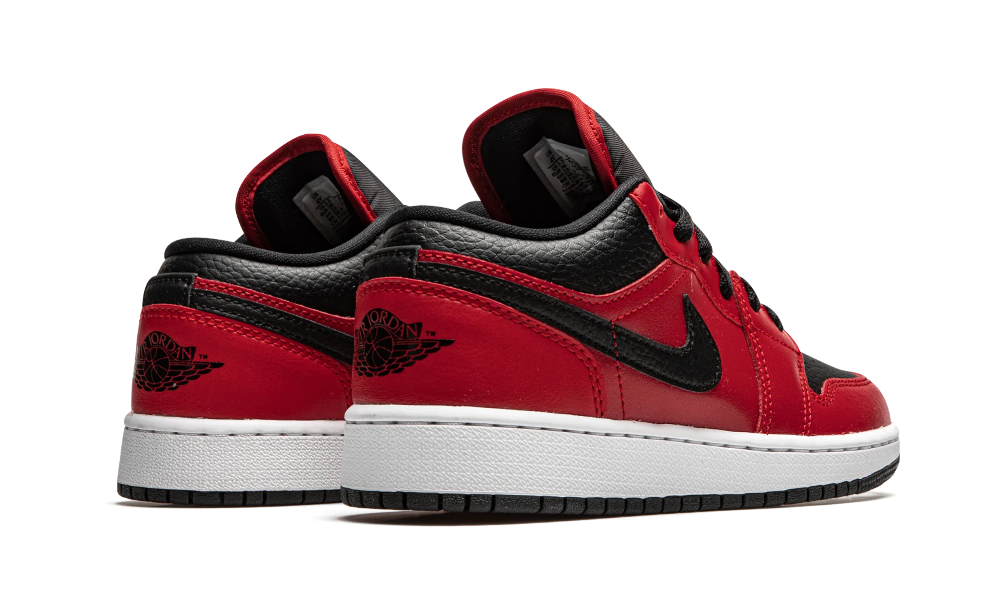 Air Jordan 1 Low GS "Black Pebbled" 553560 605