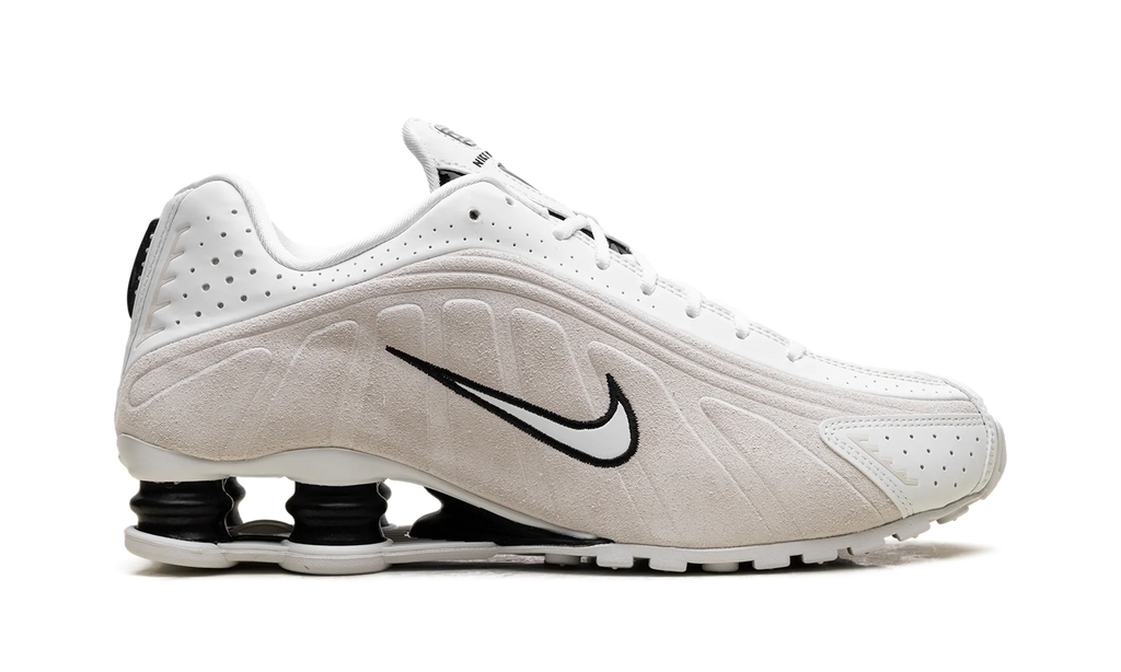 Shox R4 WMNS "White Black Suede" HQ7739 100
