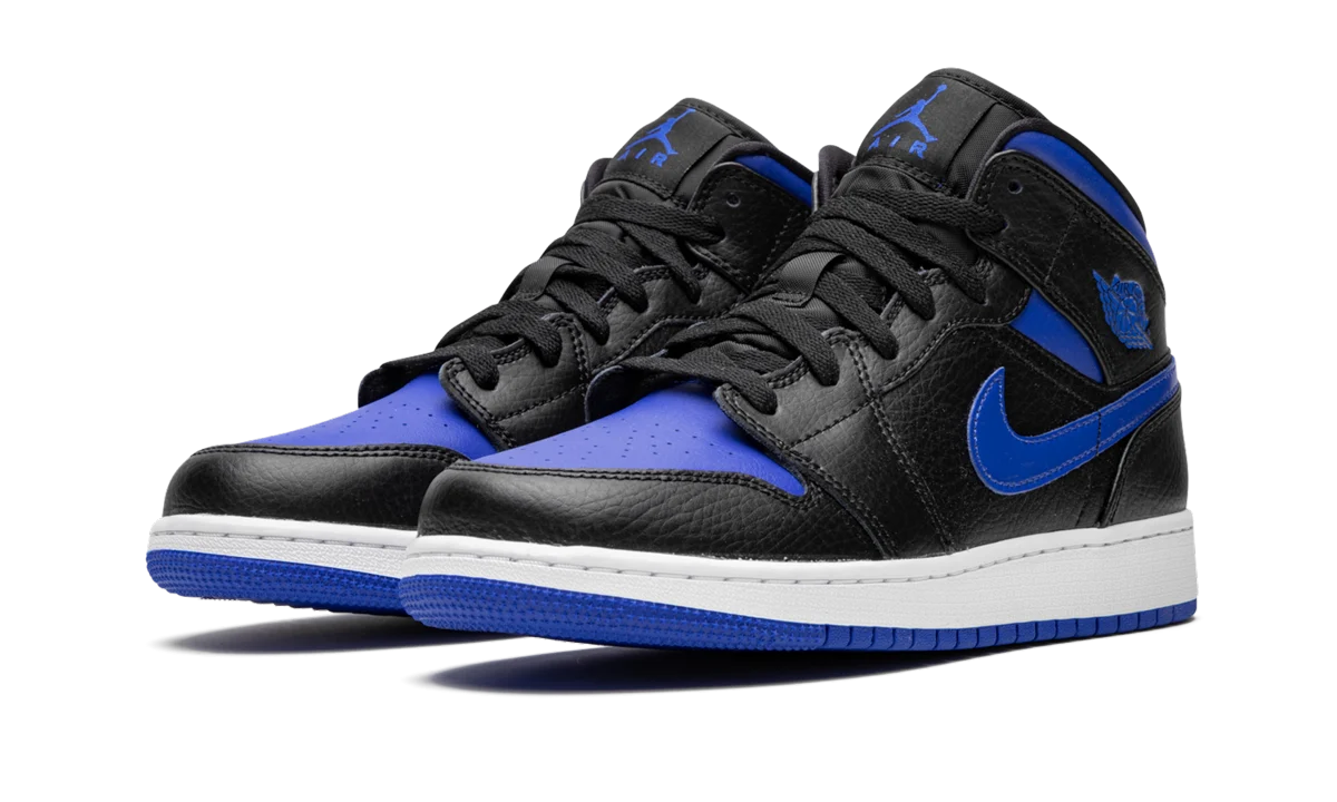 Air Jordan 1 MID GS "Black Royal" 554725 068