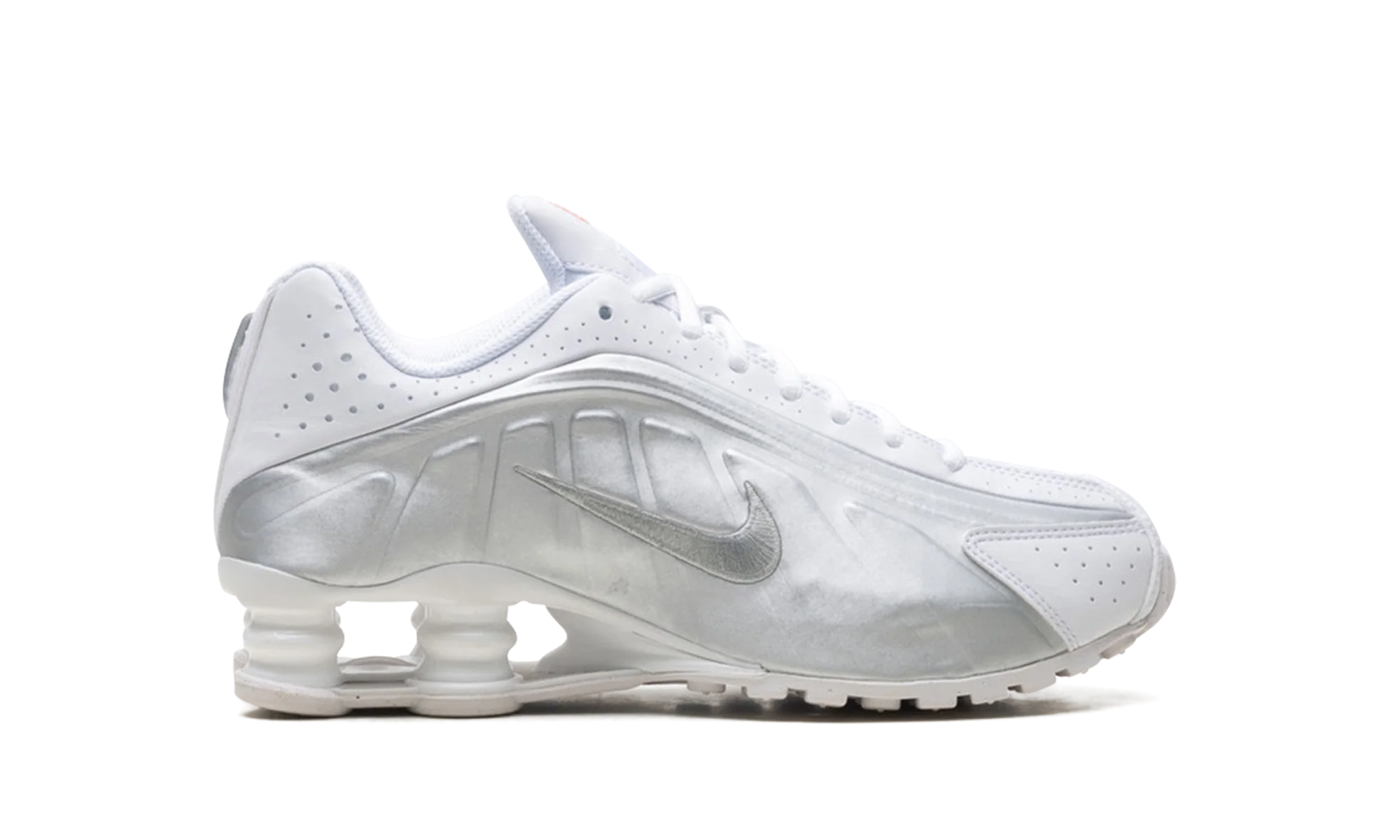 Shox R4 GS "White Bright Crimson Metallic Silver" CW2626 101