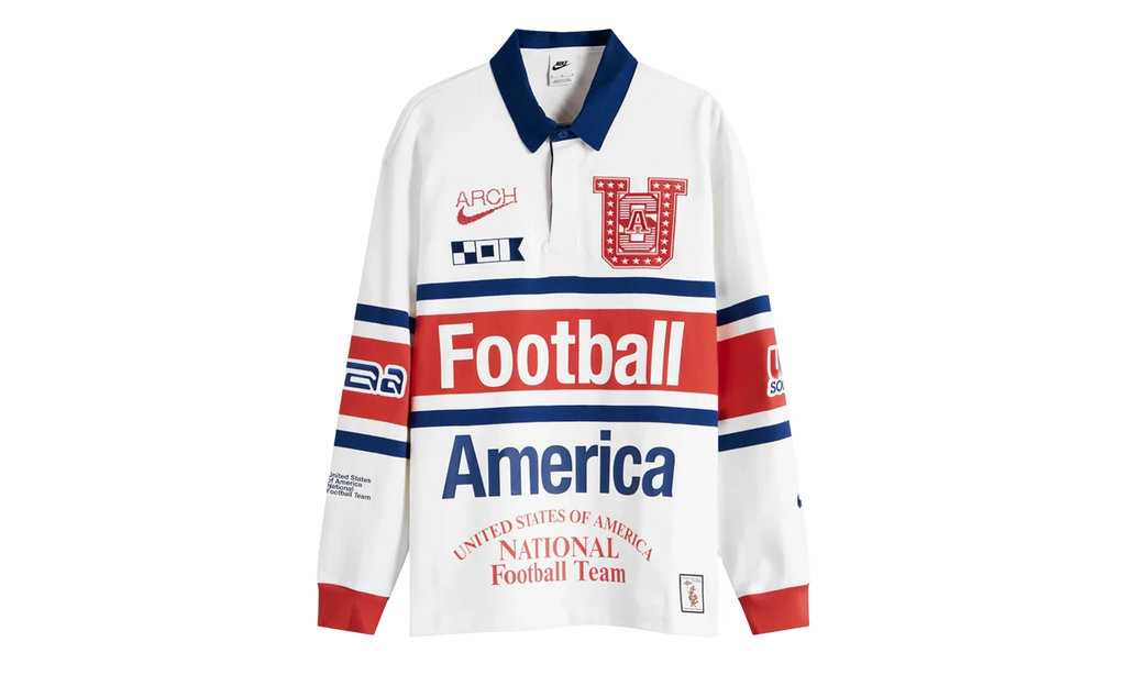 USMNT Rugby Longsleeve "Virgil Abloh Archive - White" IM3227 100