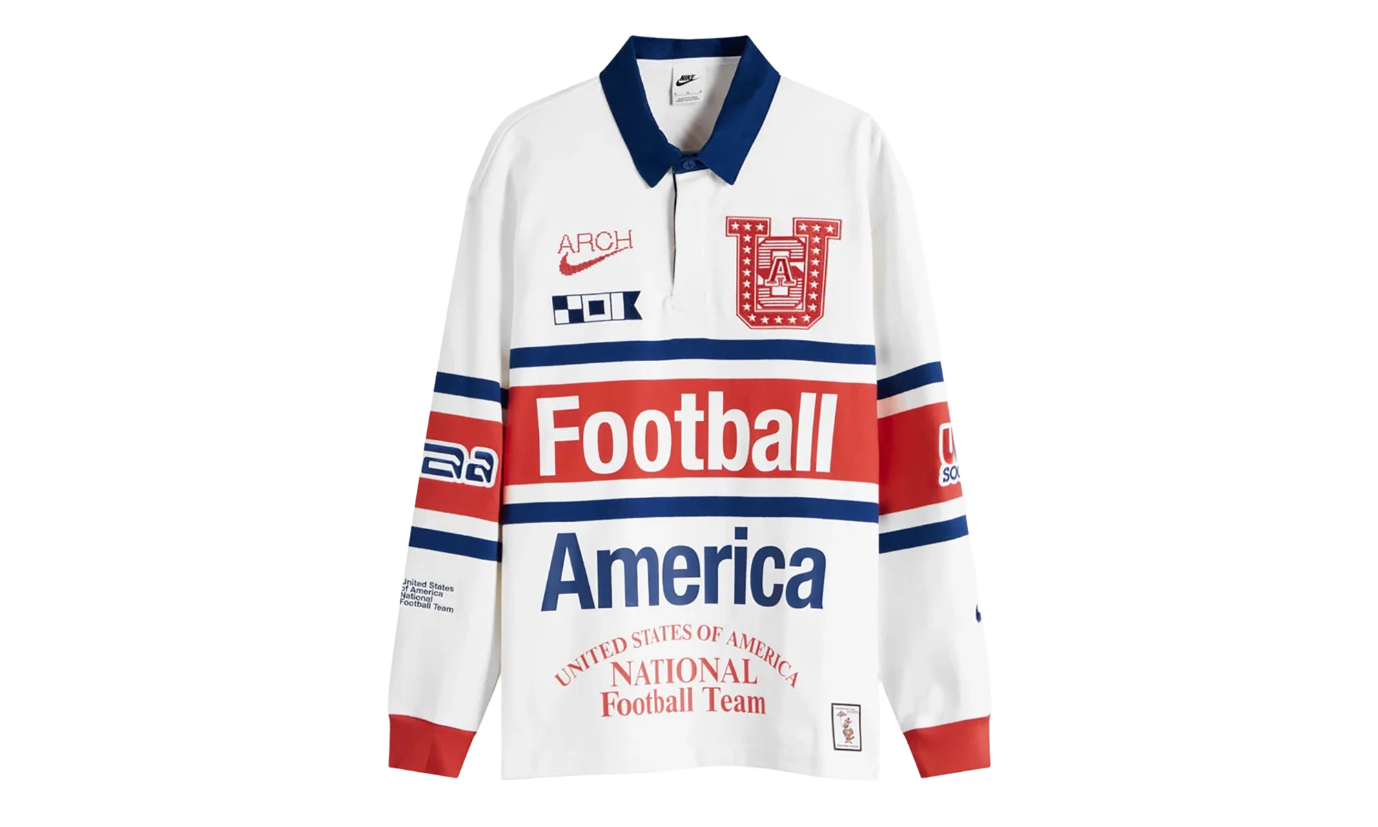 USMNT Rugby Longsleeve "Virgil Abloh Archive - White" IM3227 100