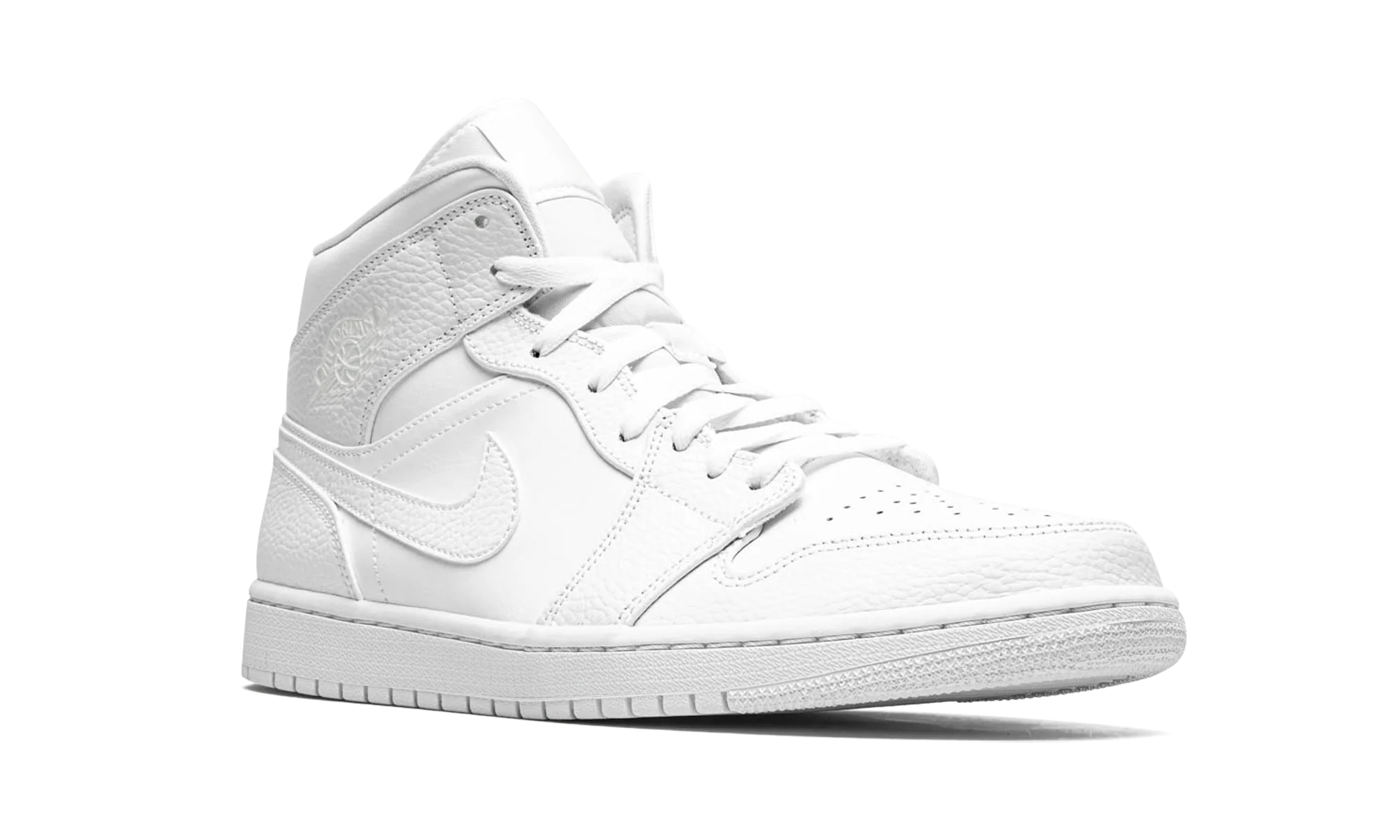 Air Jordan 1 Mid "Triple White" 554724 130