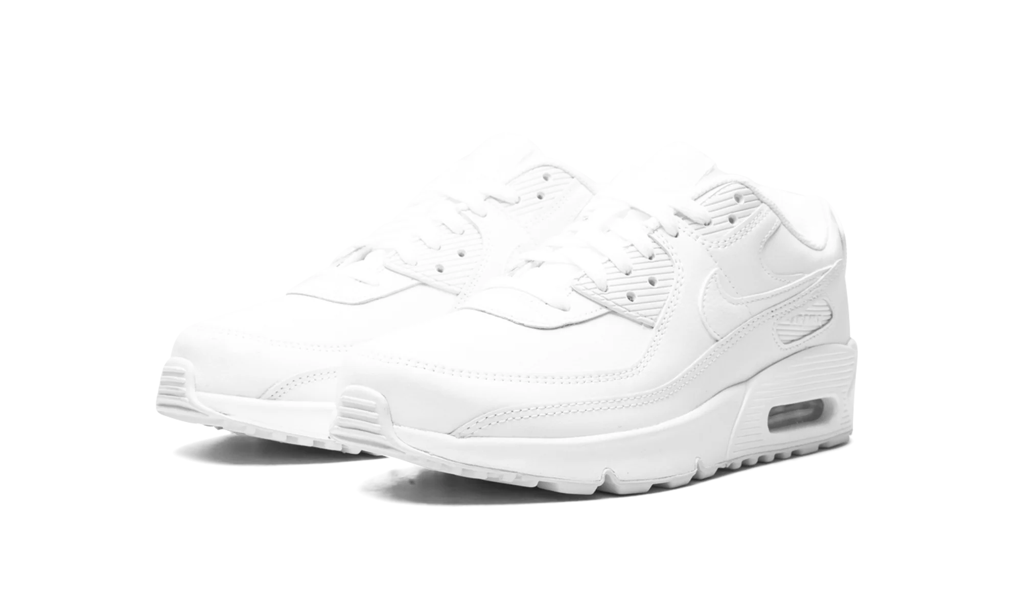 Air Max 90 Leather GS Triple "Triple White" CD6864 100