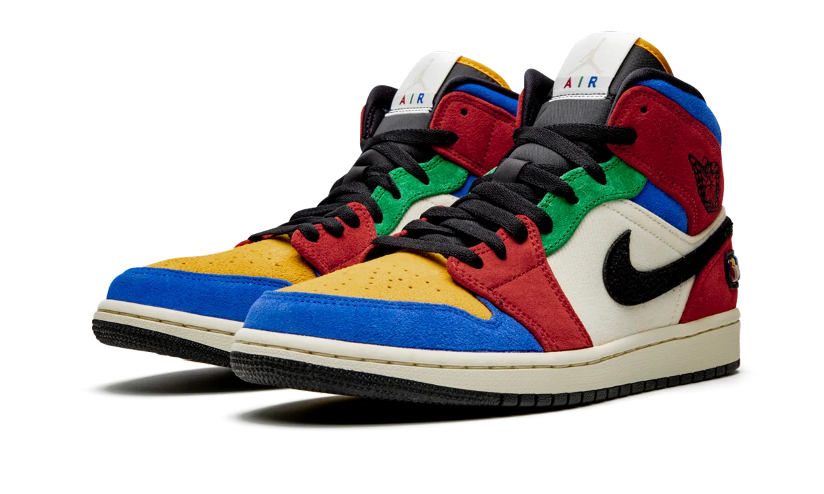 Air Jordan 1 Mid "Blue The Great - Fearless" CU2805 100