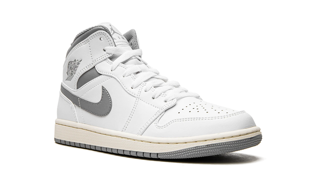 Air Jordan 1 Mid "White / Stealth Grey" 554724 135
