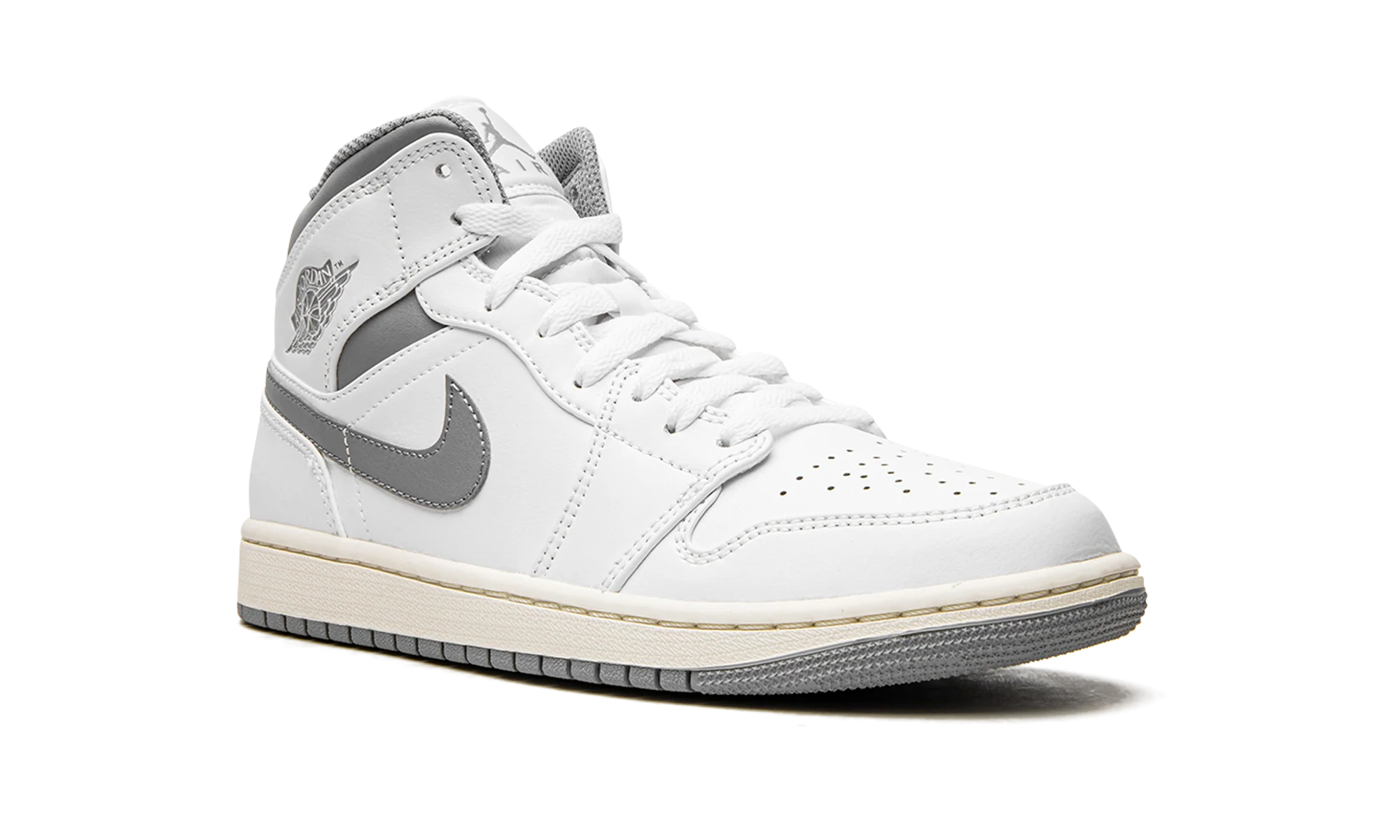 Air Jordan 1 Mid "White / Stealth Grey" 554724 135