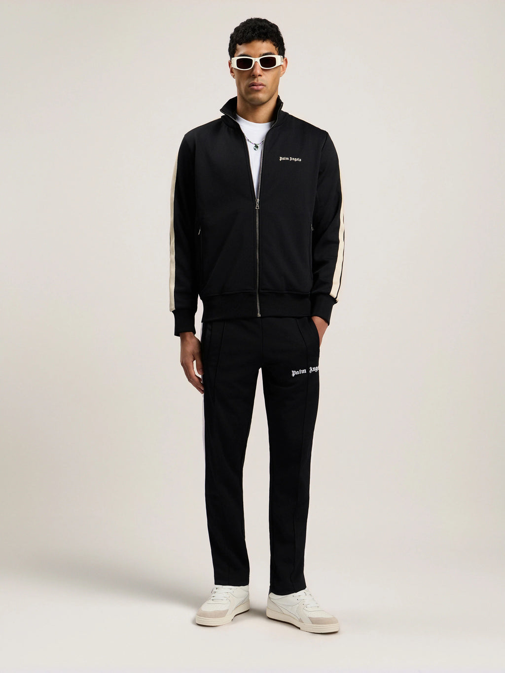 CLASSIC LOGO TRACK JACKET BLACK - OFF WH