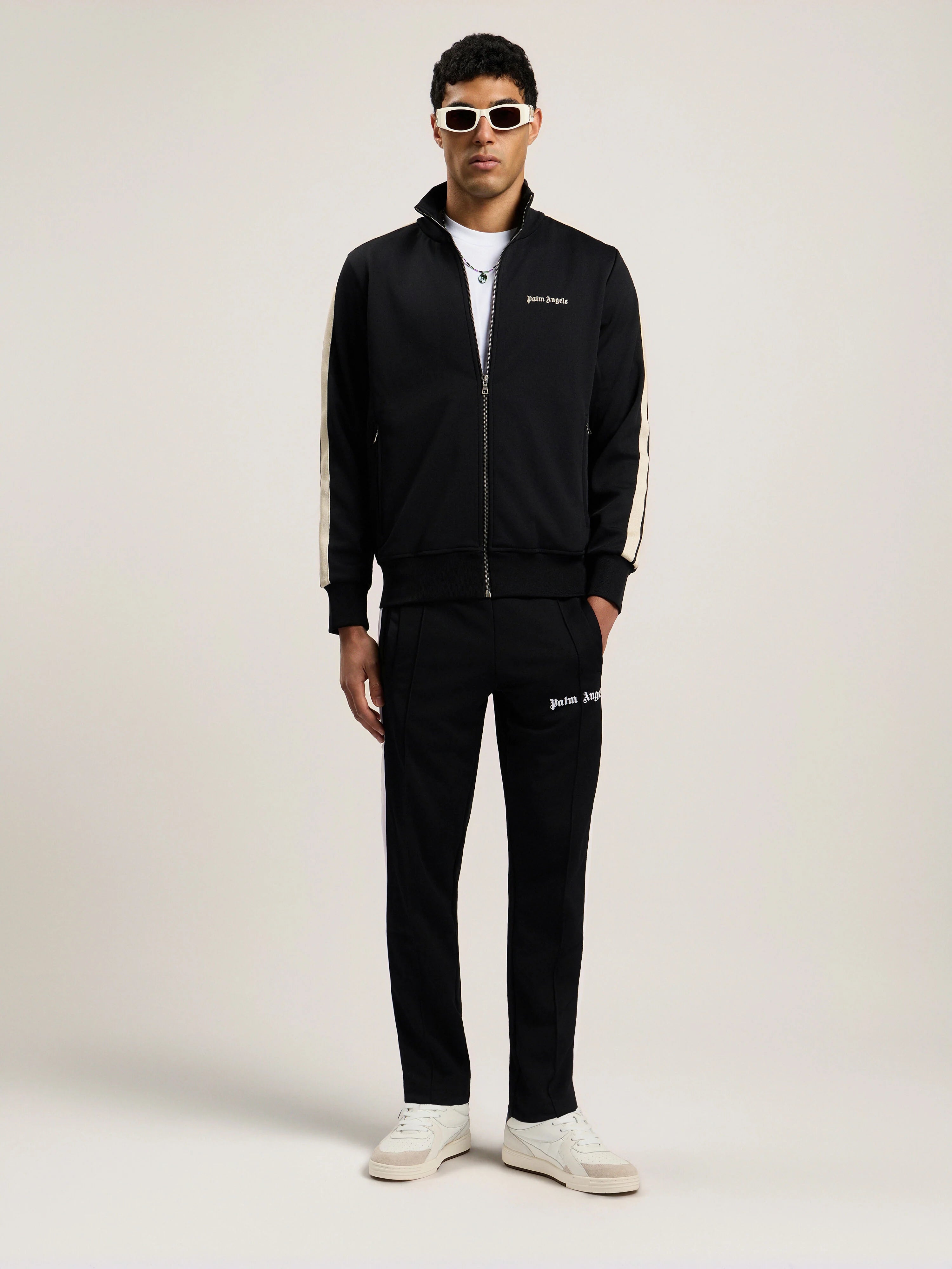 CLASSIC LOGO TRACK JACKET BLACK - OFF WH