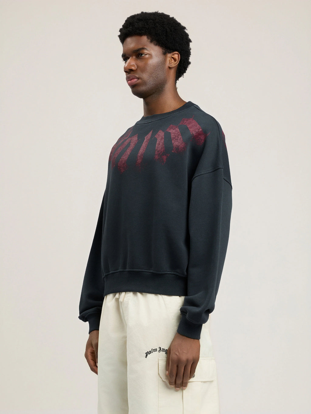 Big Neck Logo Loose Sweatshirt