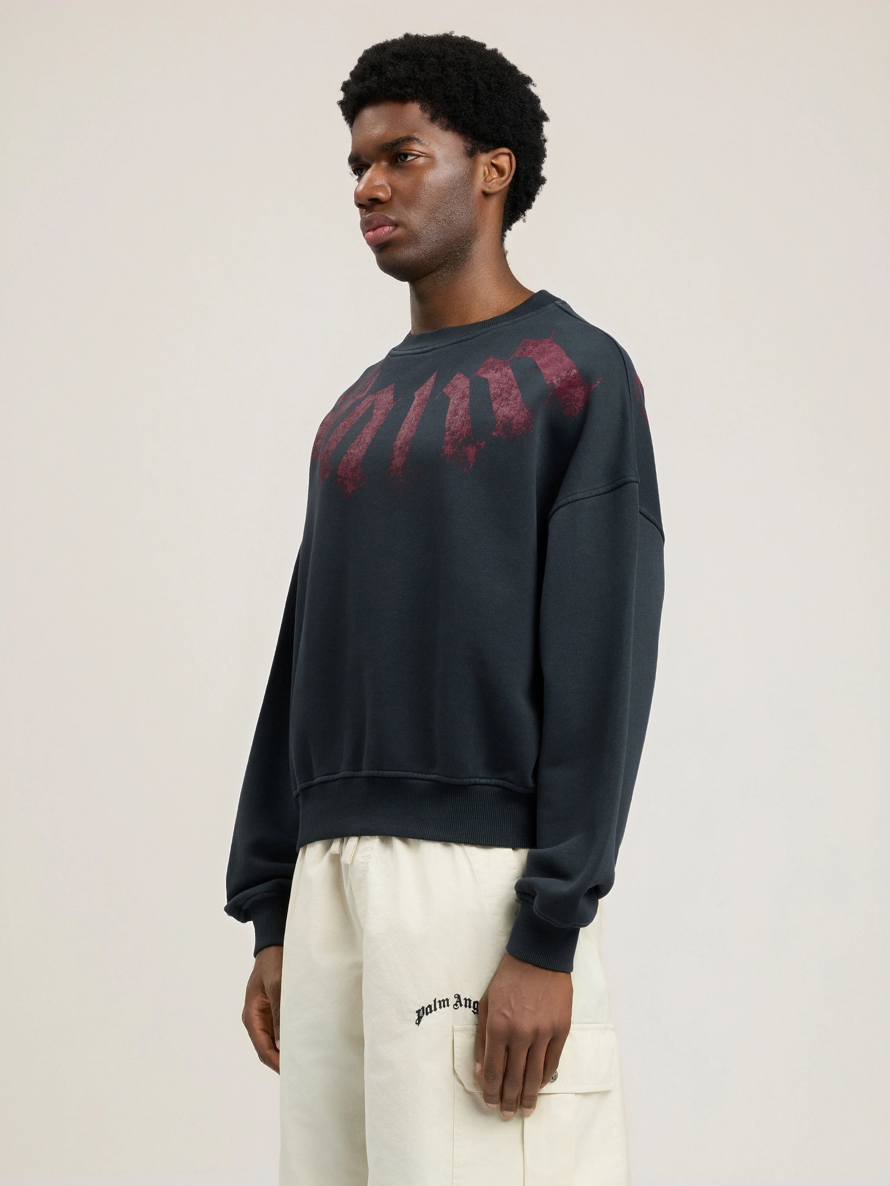 Big Neck Logo Loose Sweatshirt
