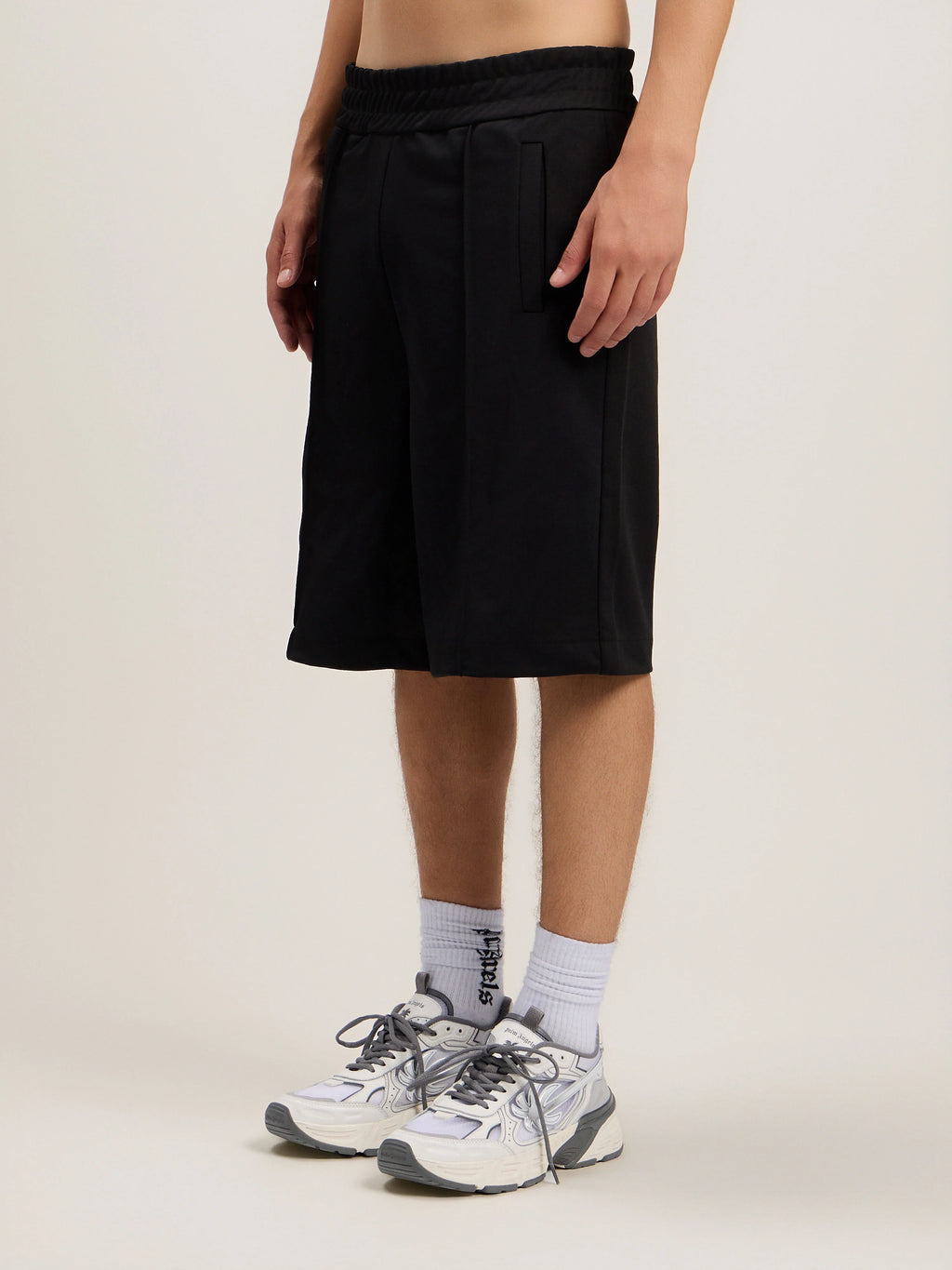 Back Curved Logo Track Shorts