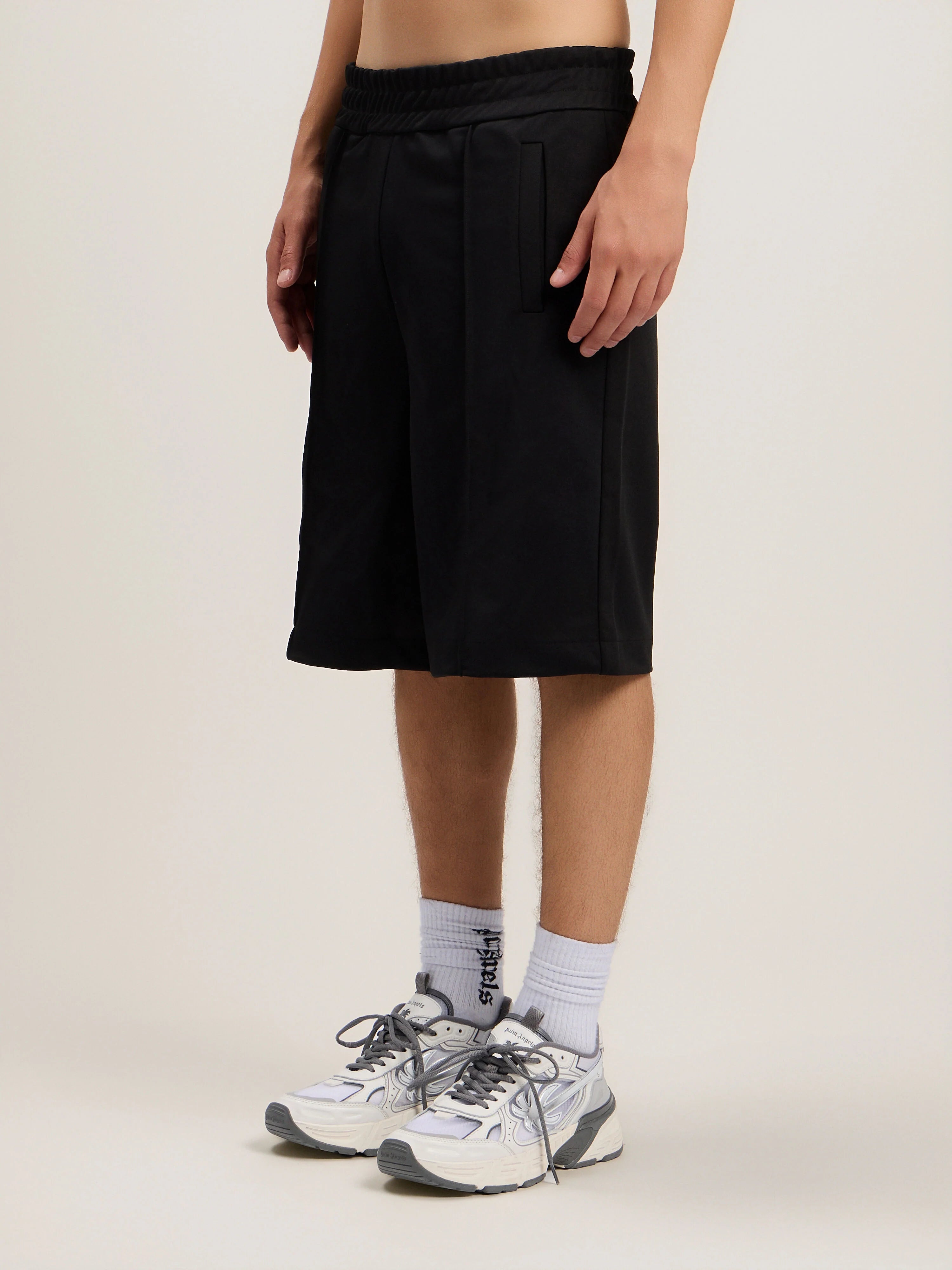 Back Curved Logo Track Shorts