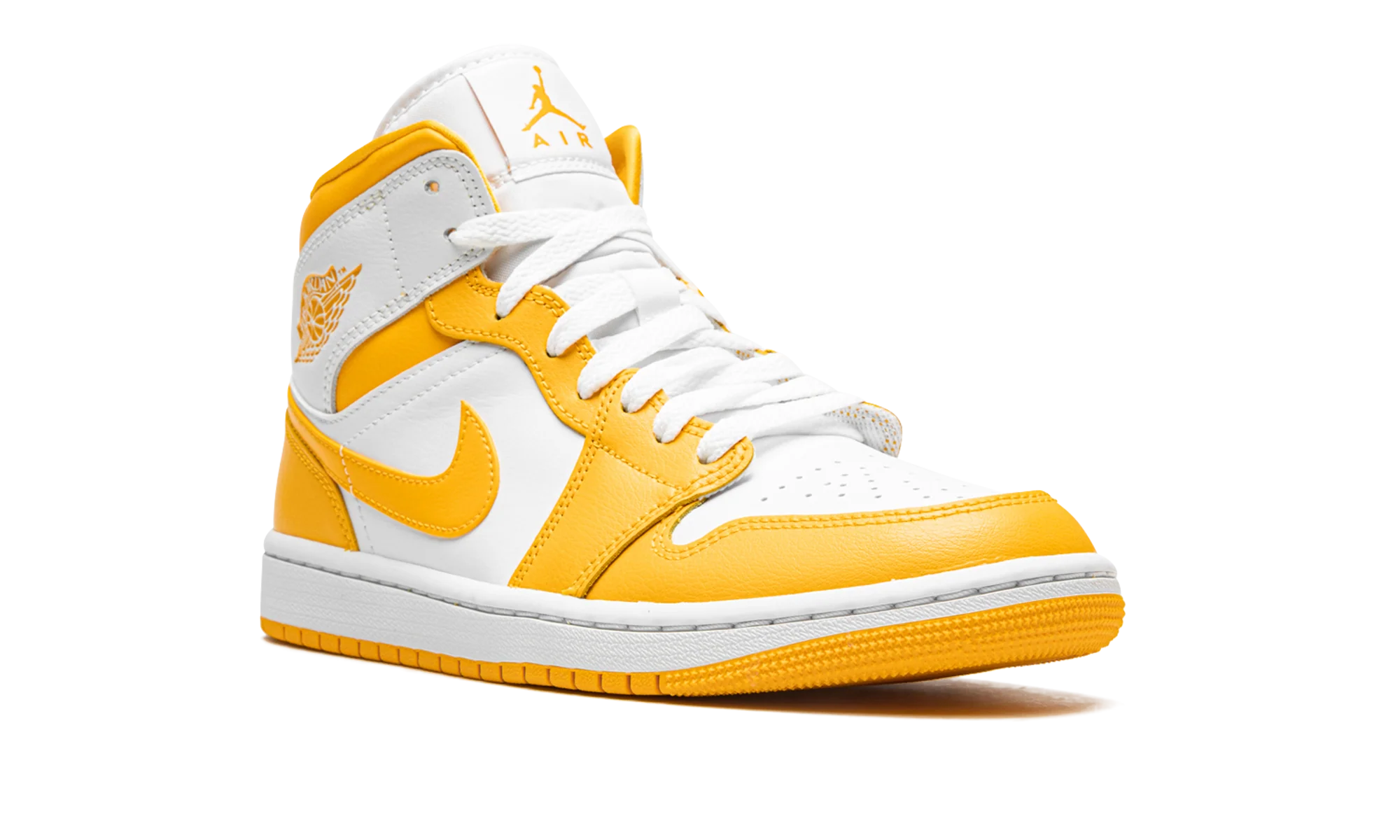 JORDAN 1 MID WMNS "White / University Gold" BQ6472 117