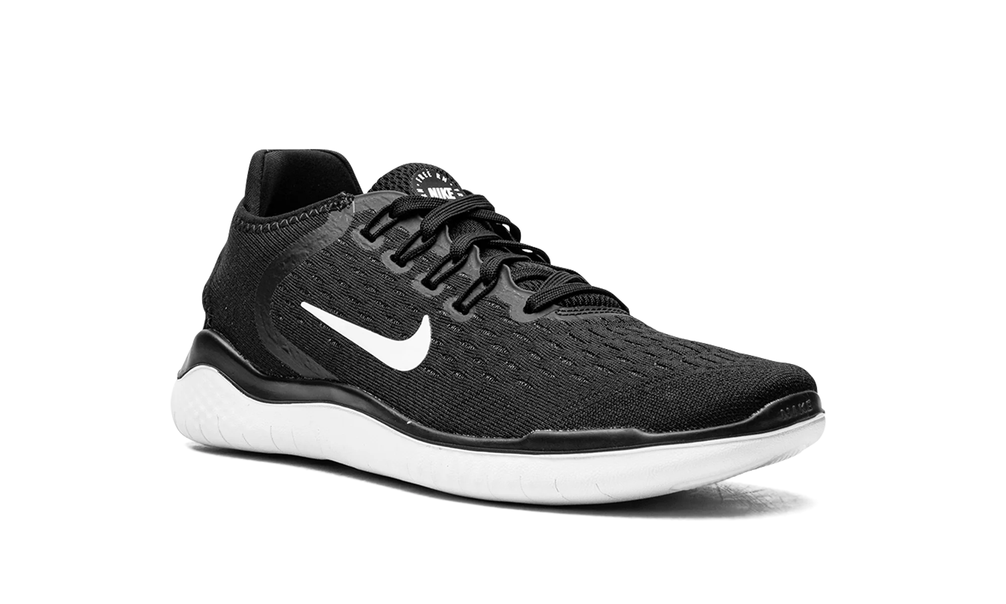 FREE RN 2018 MNS WMNS "BLACK WHITE" 942837 001