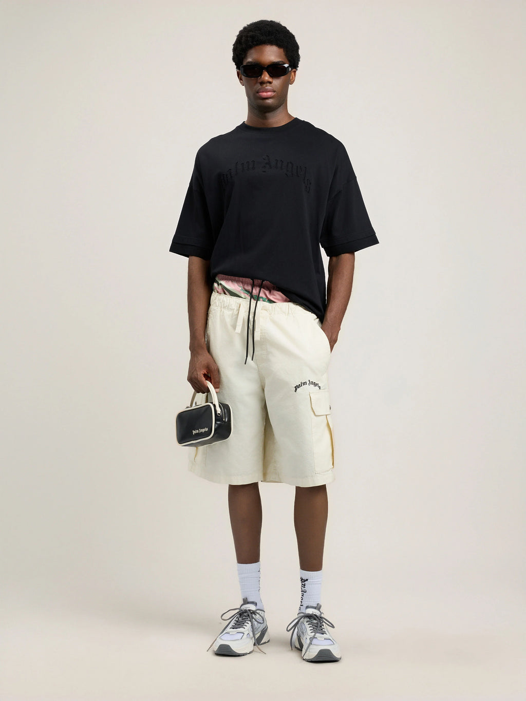 Curved Logo Loose Double T-Shirt