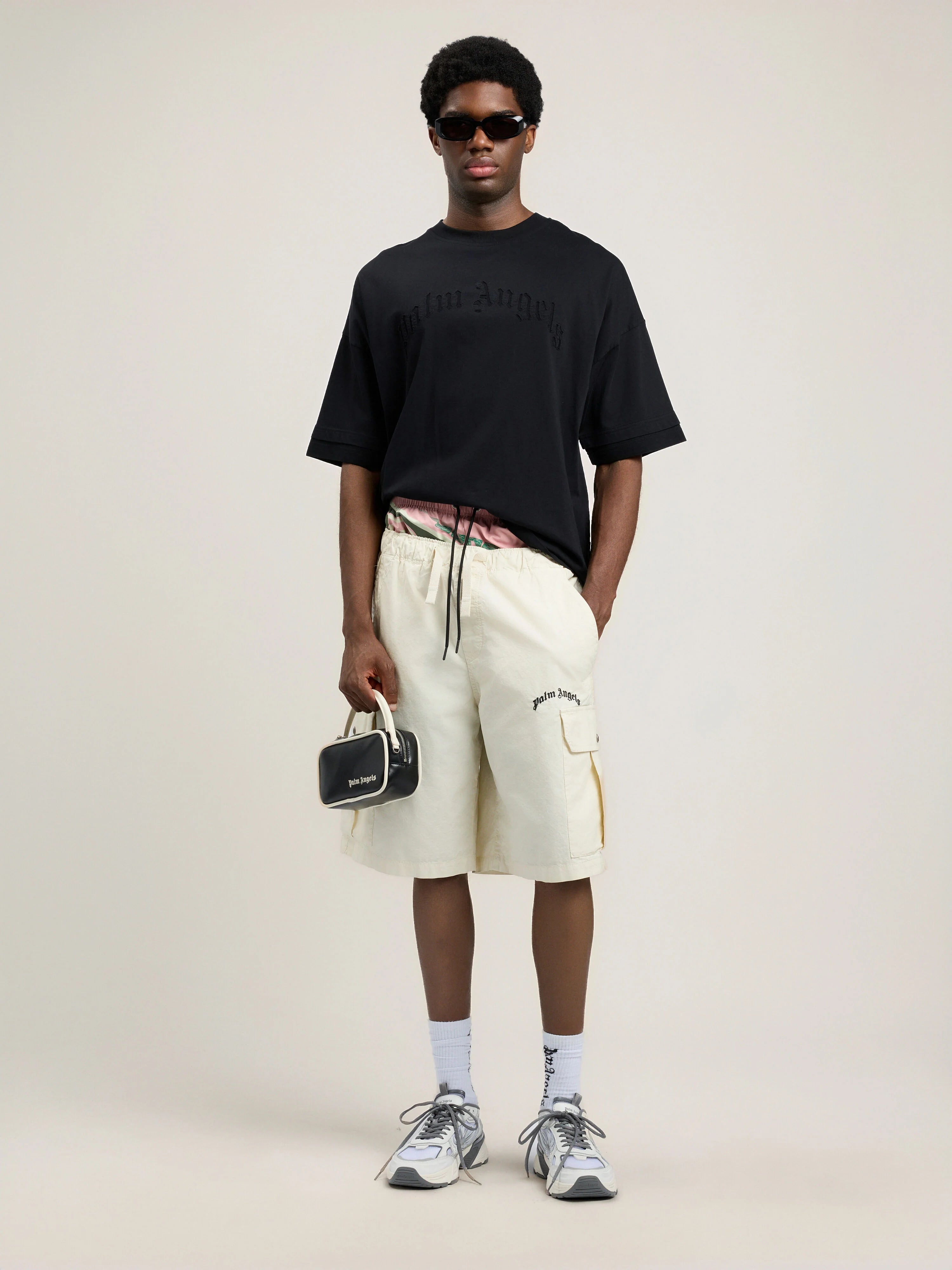 Curved Logo Loose Double T-Shirt