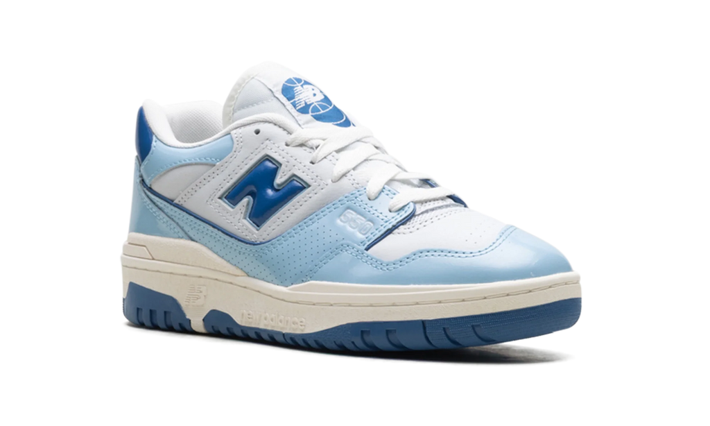 550 "Patent - White / Powder Blue" BB550YKE
