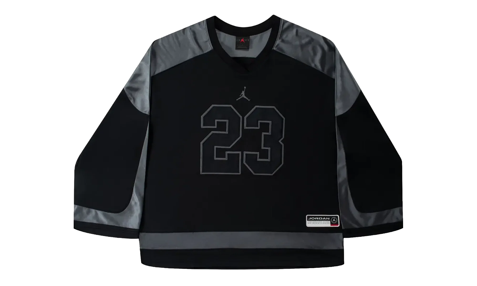 Air Jordan Brooklyn Collegiate Hockey Jersey "Black / Iron Grey / Iron Grey" HV0109 010