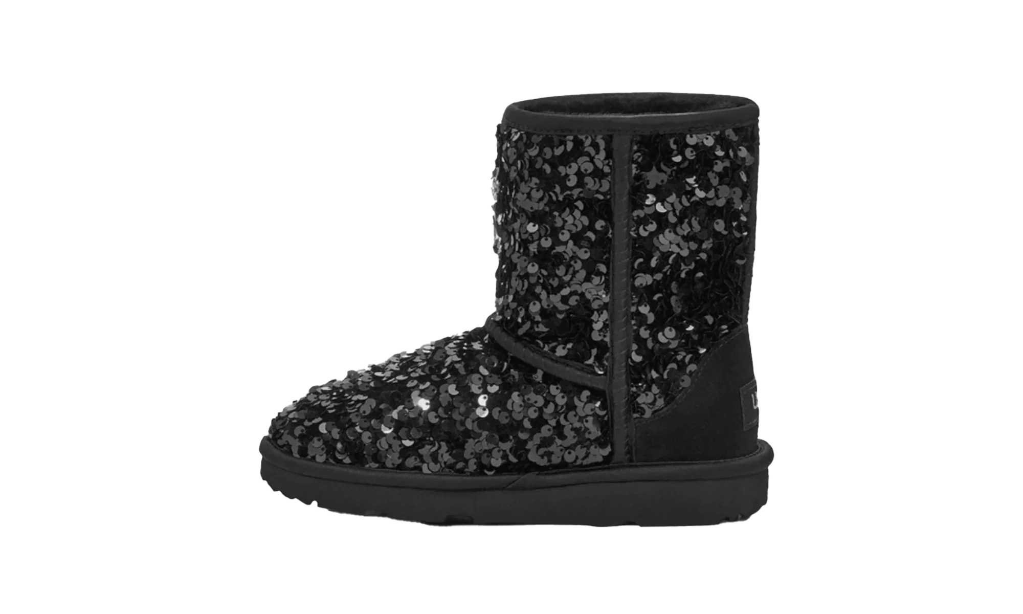 Classic Short Chunky Sequin Boot PS "Black" 1135330K BLK