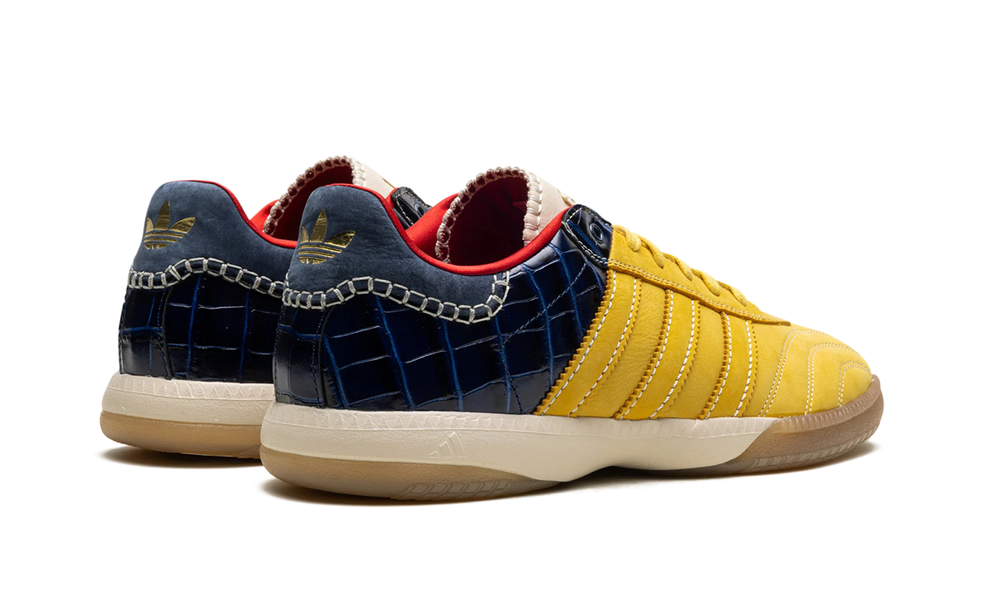 Samba Millenium "Wales Bonner - Fade Gold / Navy Croc" IH8407