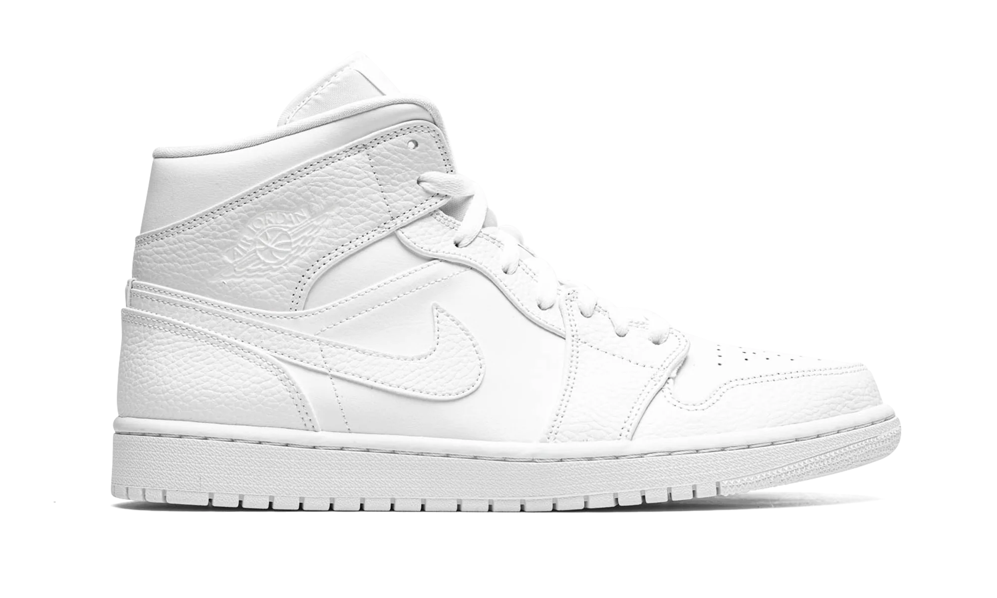 Air Jordan 1 Mid "Triple White" 554724 130