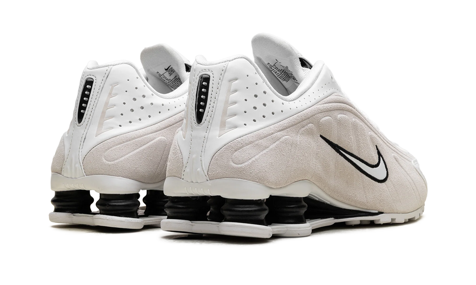Shox R4 WMNS "White Black Suede" HQ7739 100