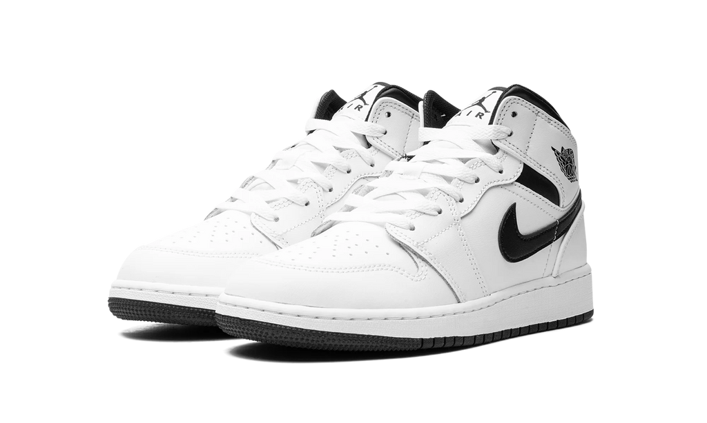 Air Jordan 1 Mid GS "White/Black" DQ8423 132
