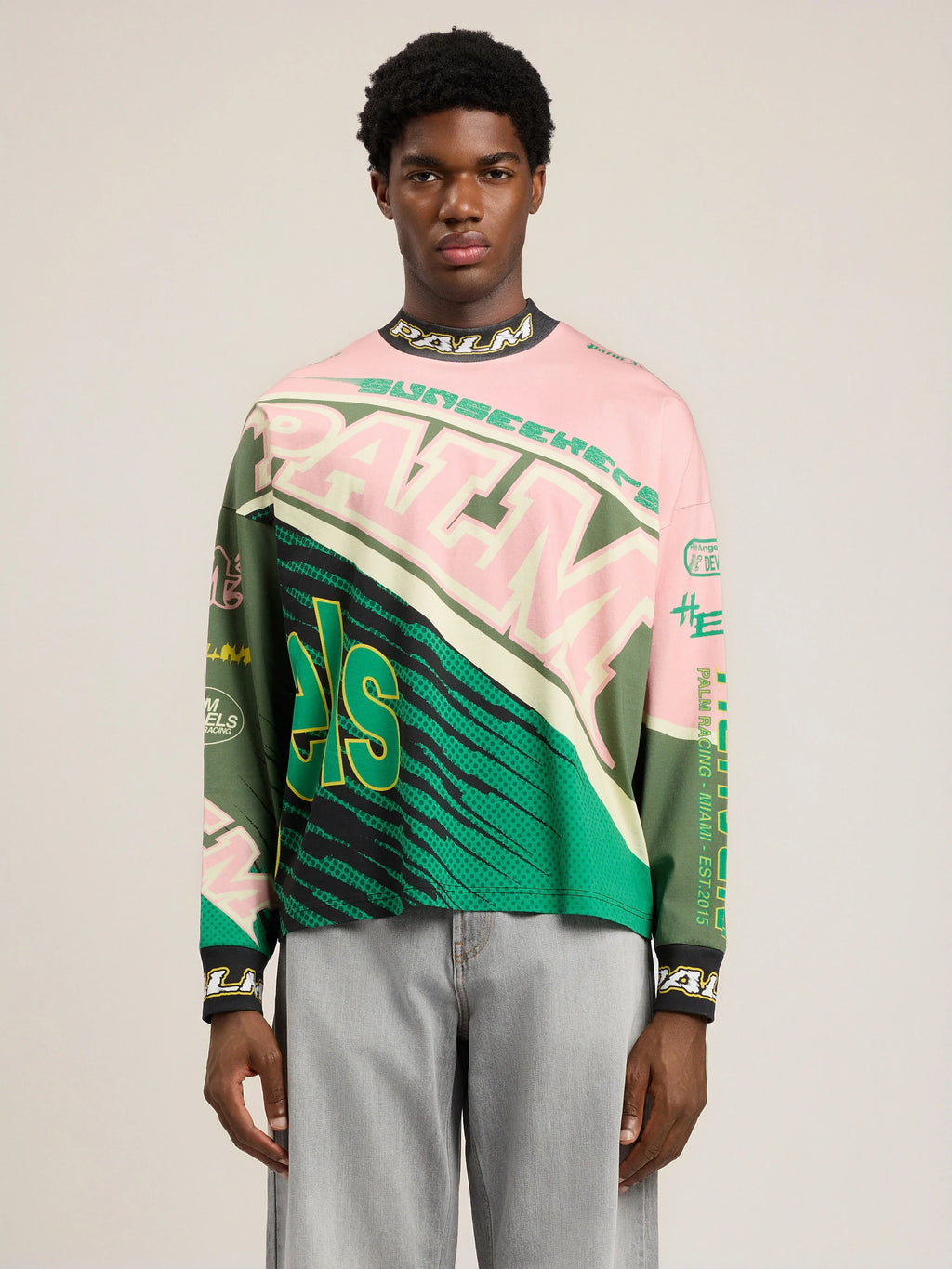 Racing Loose Long-Sleeved T-Shirt
