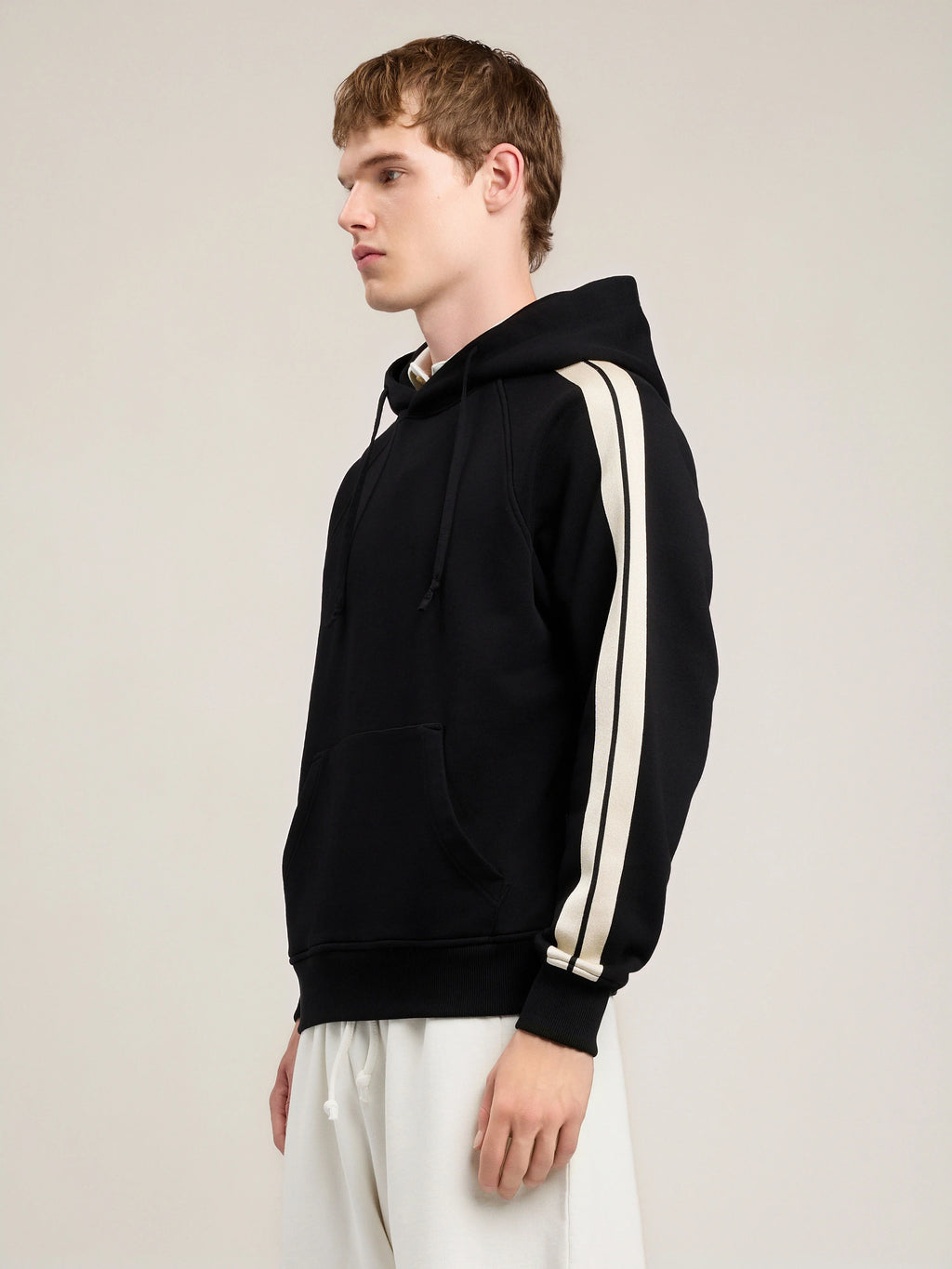 Back Curved Logo Track Hoodie
