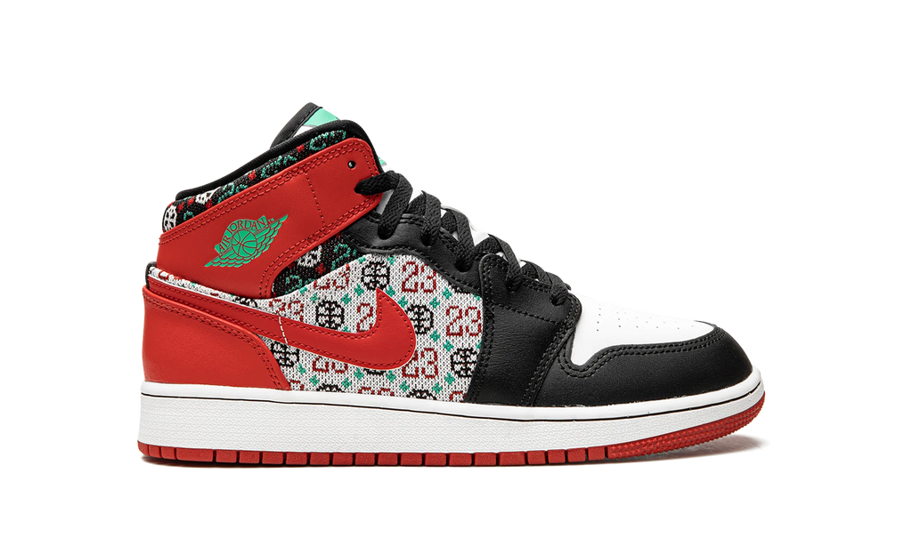 Jordan 1 Mid GS "Ugly Christmas Sweater" DM1208 150